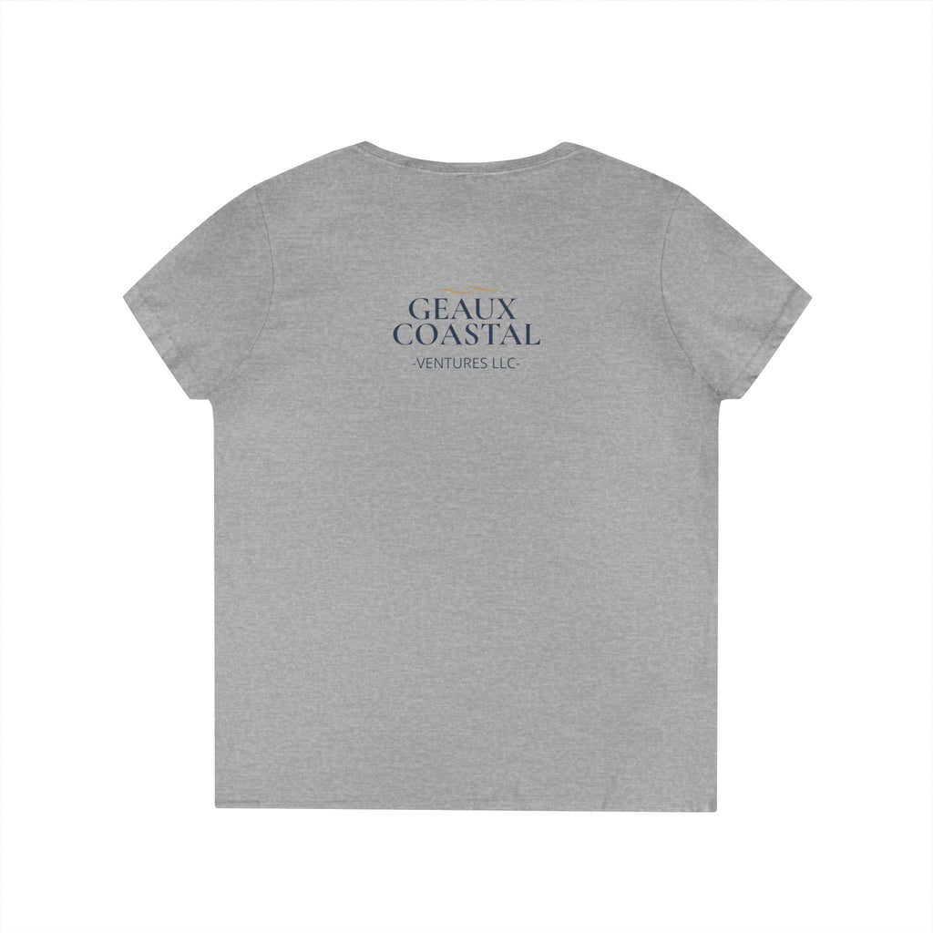 Ladies' V-Neck T-Shirt - Slim Fit - Go Cry About  IT