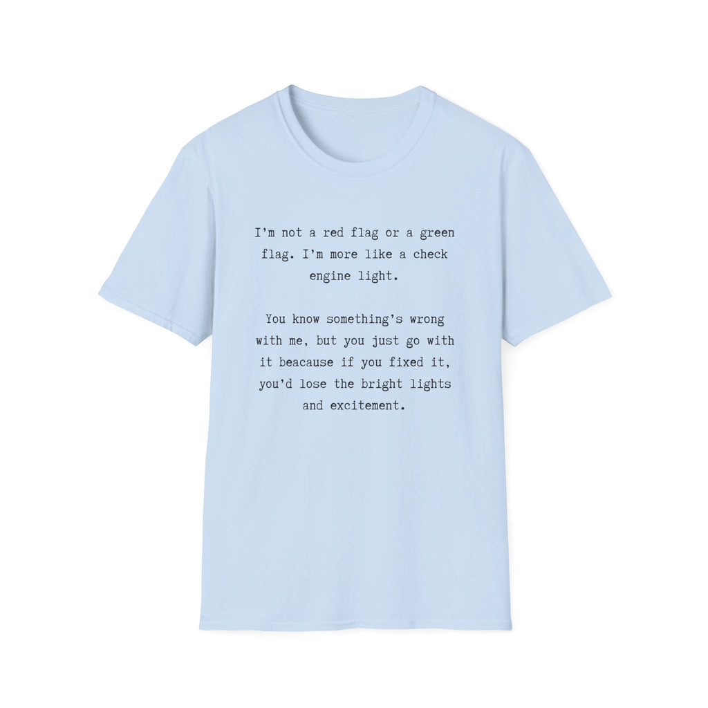 Men and Women Soft Relaxed T Shirts - Green light
