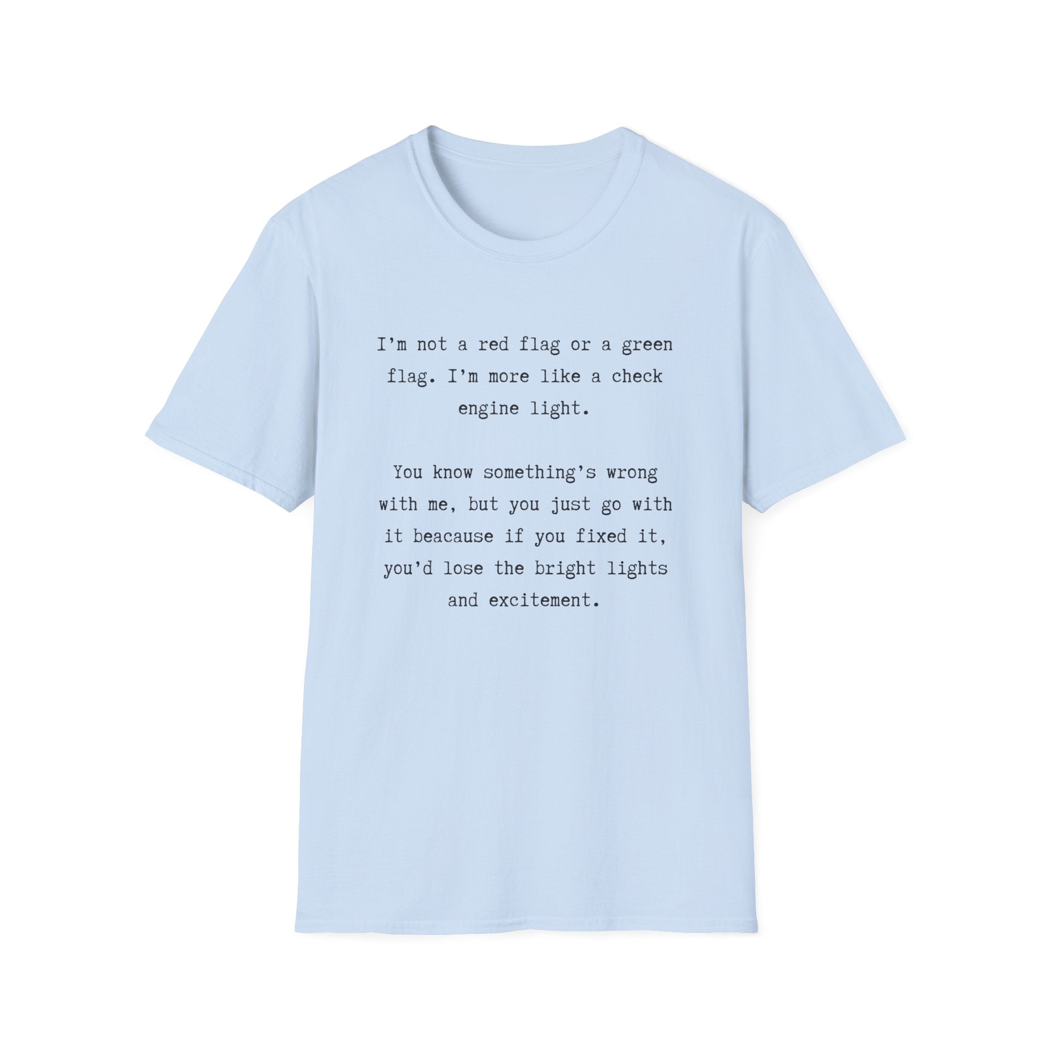 Men and Women Soft Relaxed T Shirts - Green light