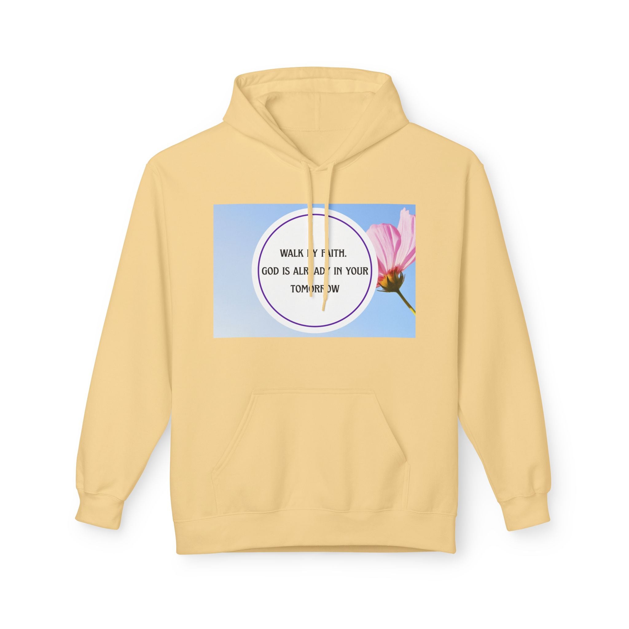 Woman's Midweight  Super Softstyle Fleece Hoodie - Walk by faith