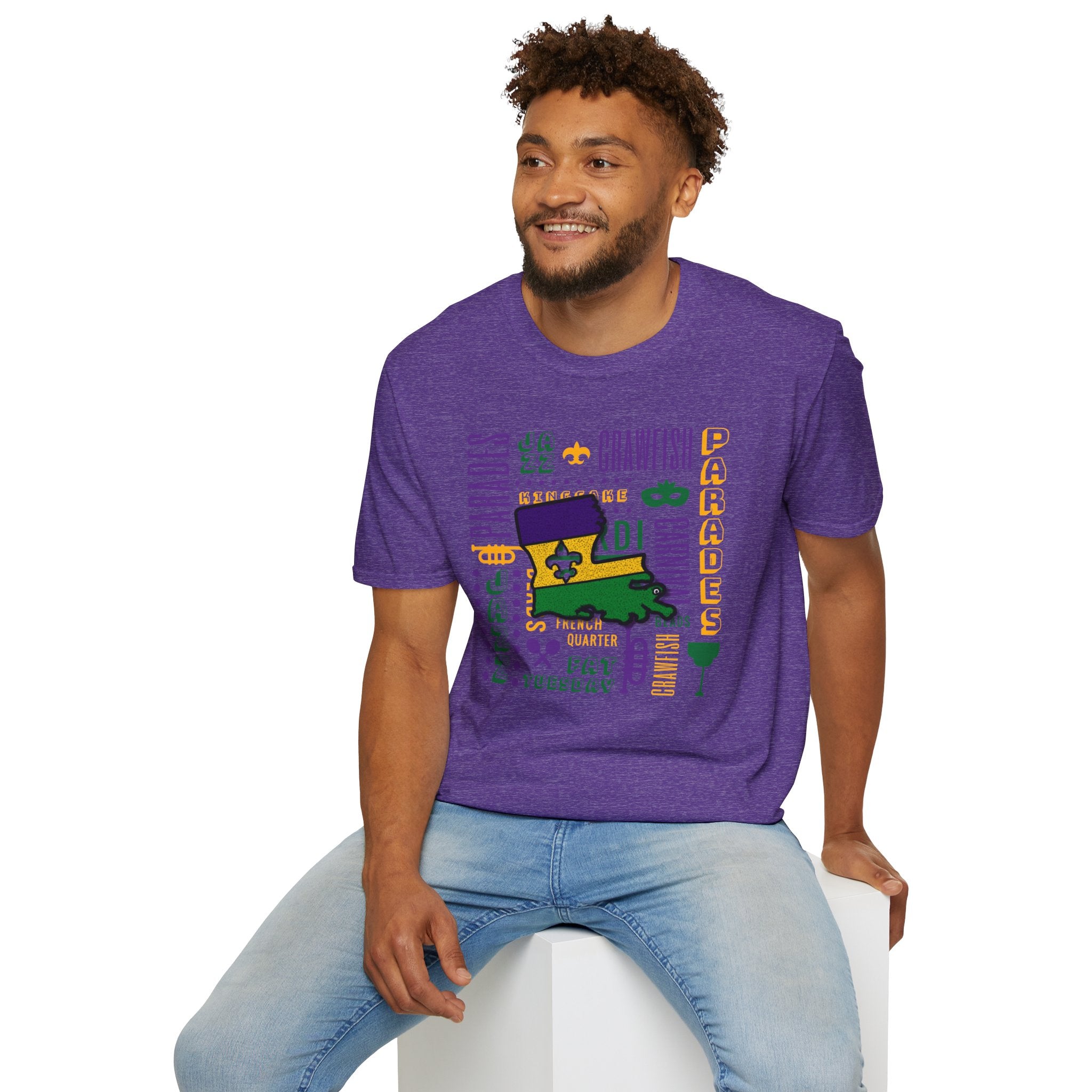 Relaxed Soft T Shirt - Men and Women - louisiana