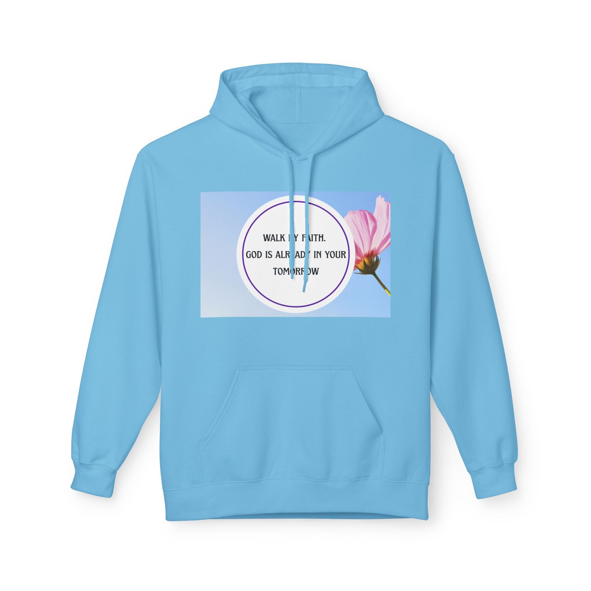 Woman's Midweight  Super Softstyle Fleece Hoodie - Walk by faith