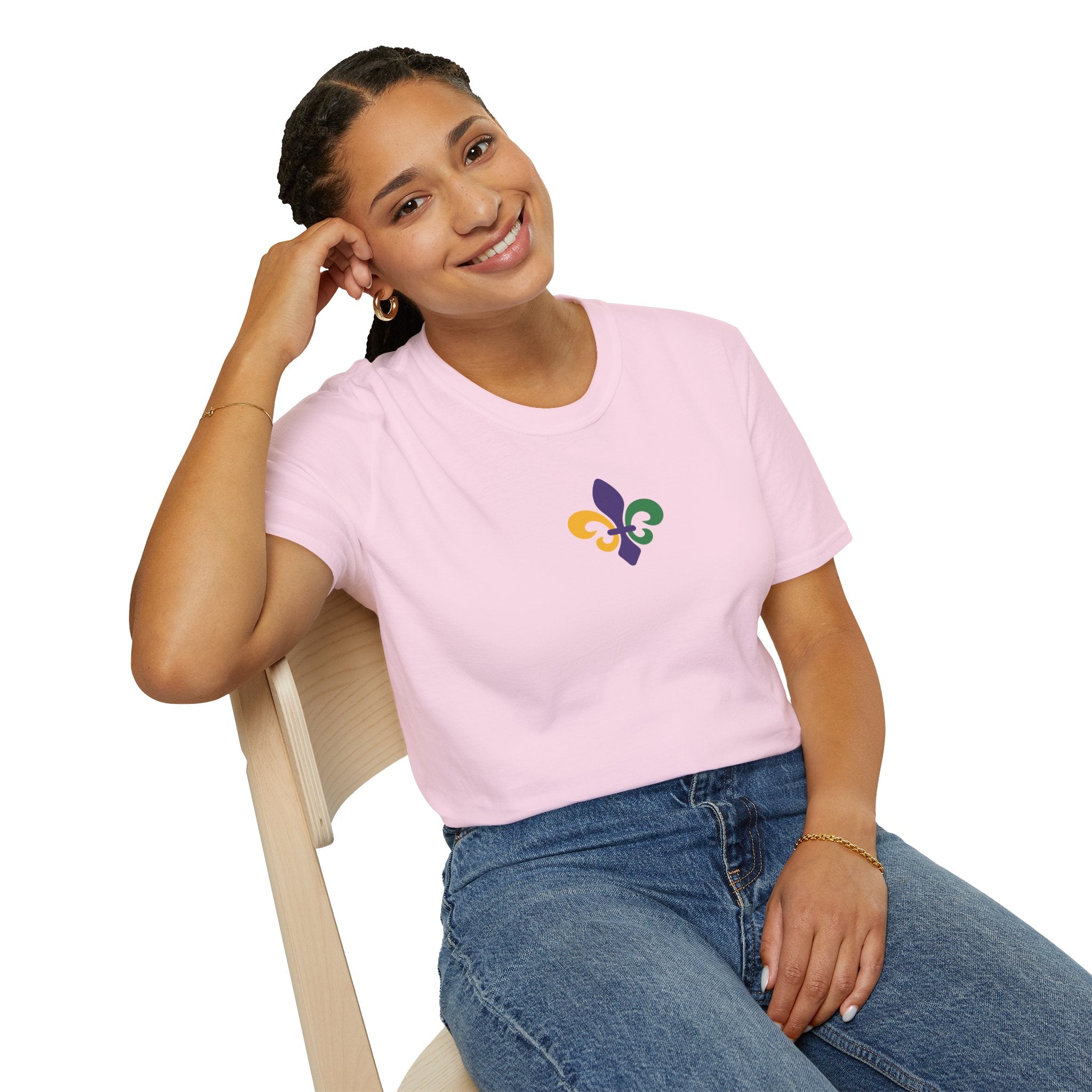 Relaxed Ladies Soft Tee - "Fleur De Lis"