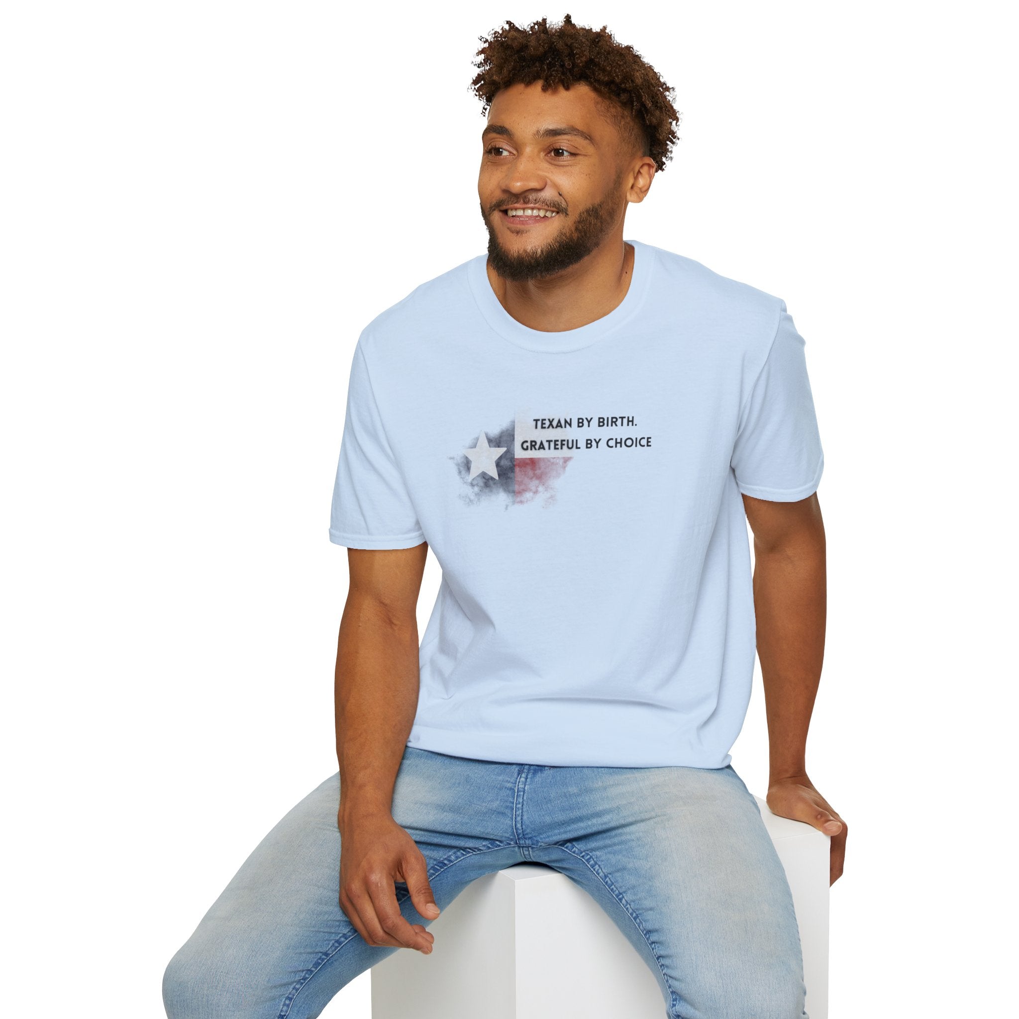 Soft Relaxed Tee - Men and Women- Texan by birth