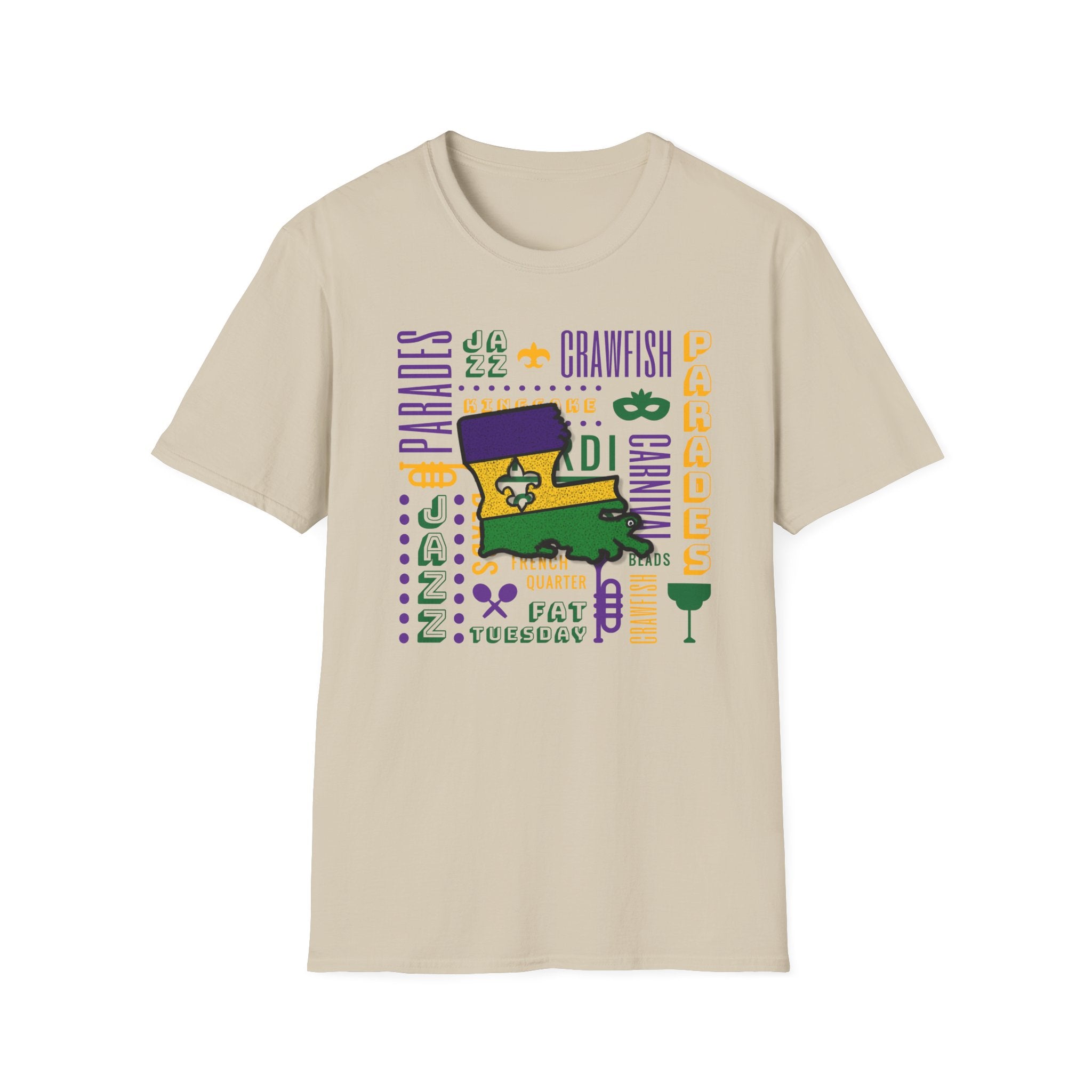 Relaxed Soft T Shirt - Men and Women - louisiana