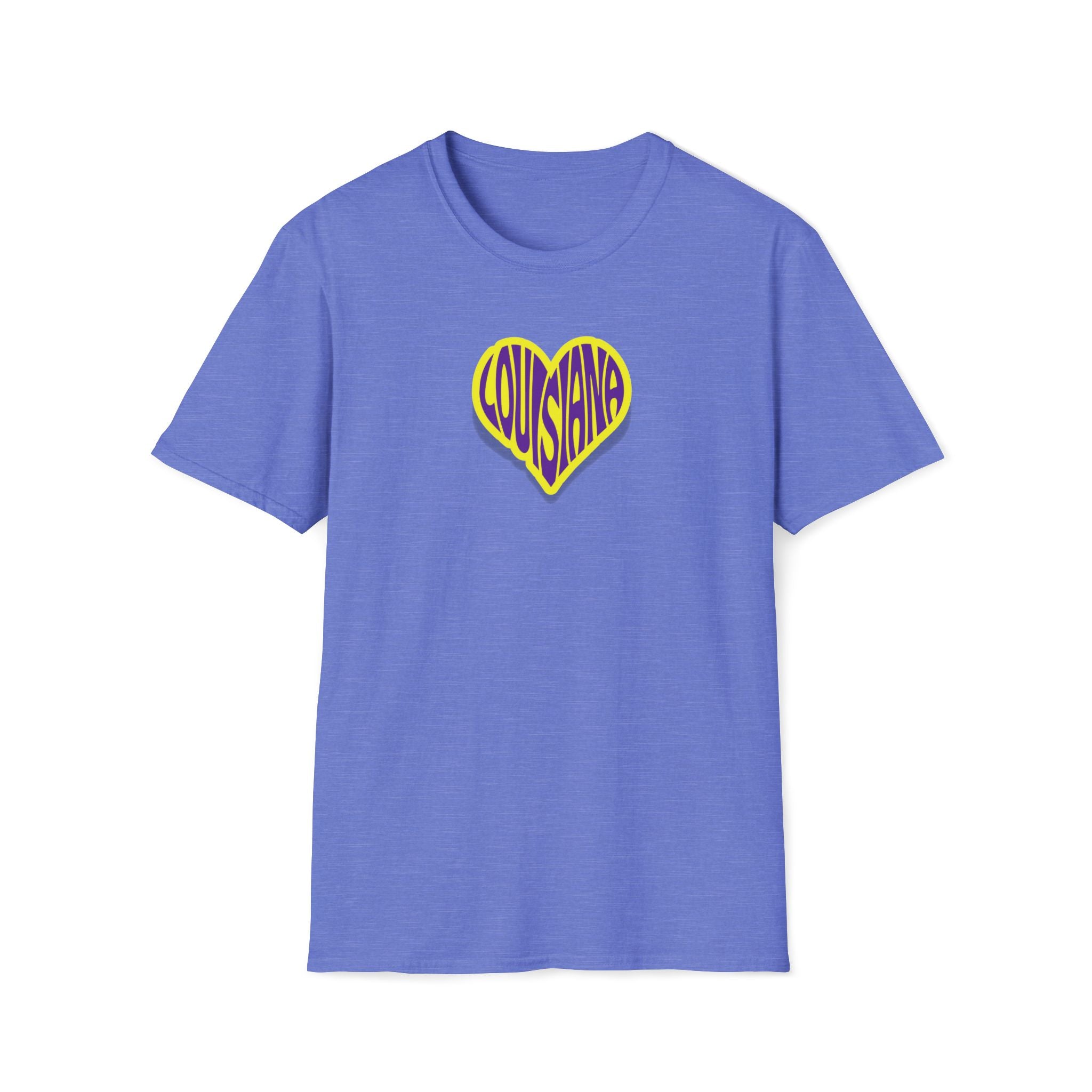 Relaxed Soft Woman's tee - Louisiana heart