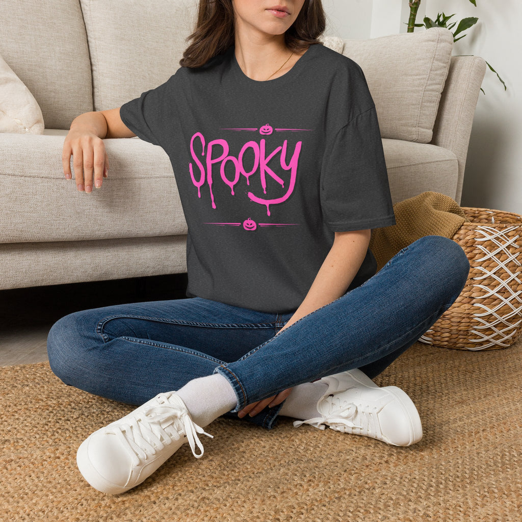 Womens Soft Tee Relaxed - Spooky Halloween Cute Tee