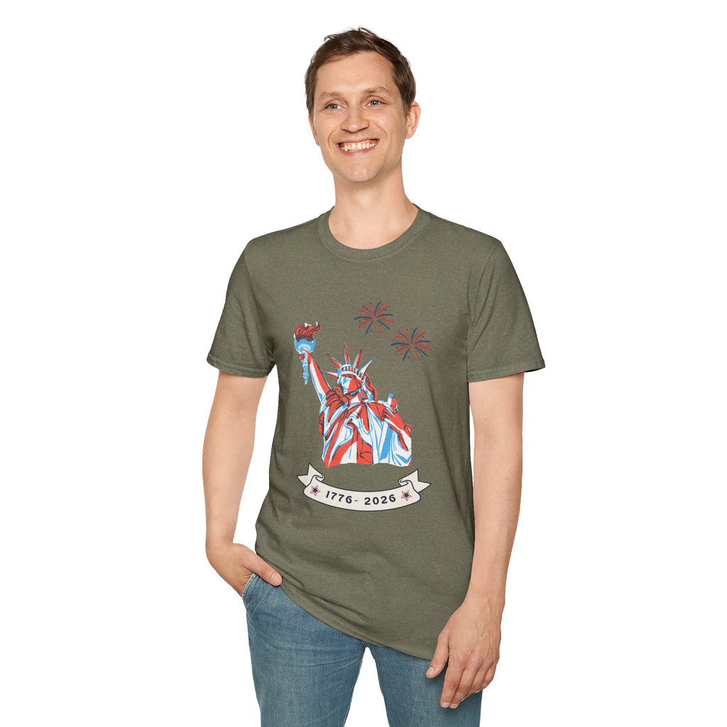 Relaxed Soft Tee- Men & Women - Statue of Liberty 250