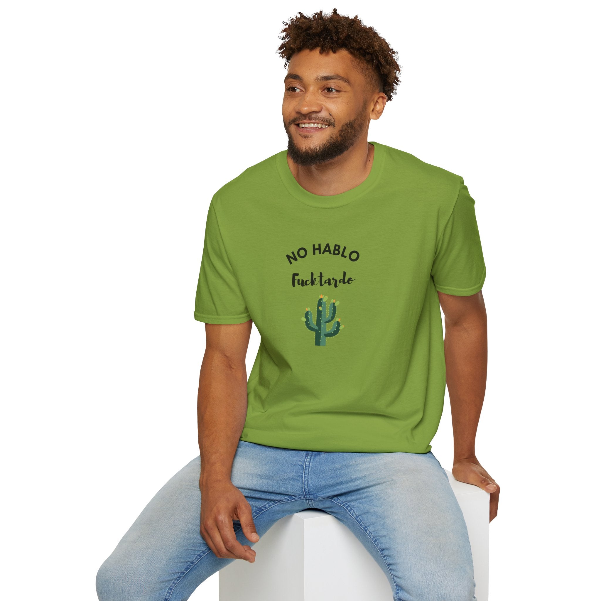 Relaxed Tee - Men & Women - No Hablo with 1 Cactus