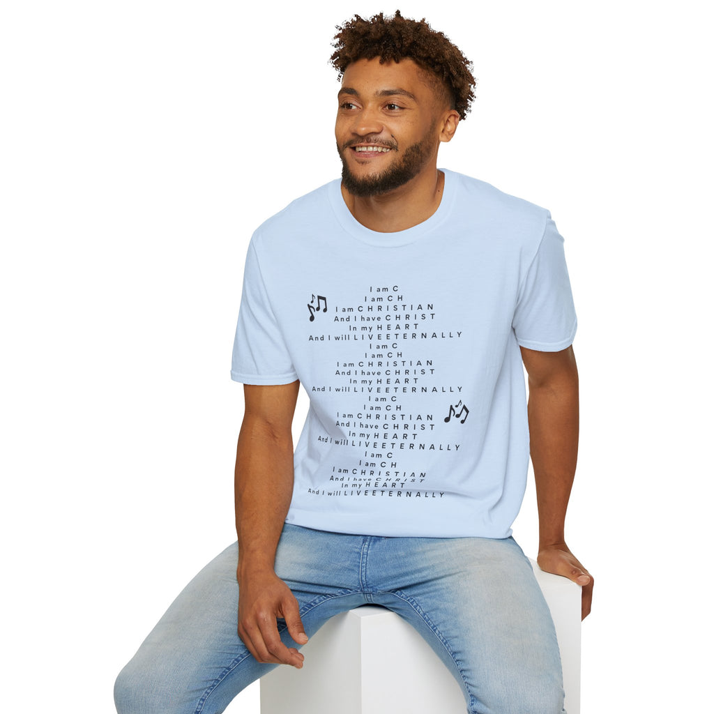 Men & Woman Softstyle T-Shirt - "C-h-r-i-s-t-i-a-n" "Song"