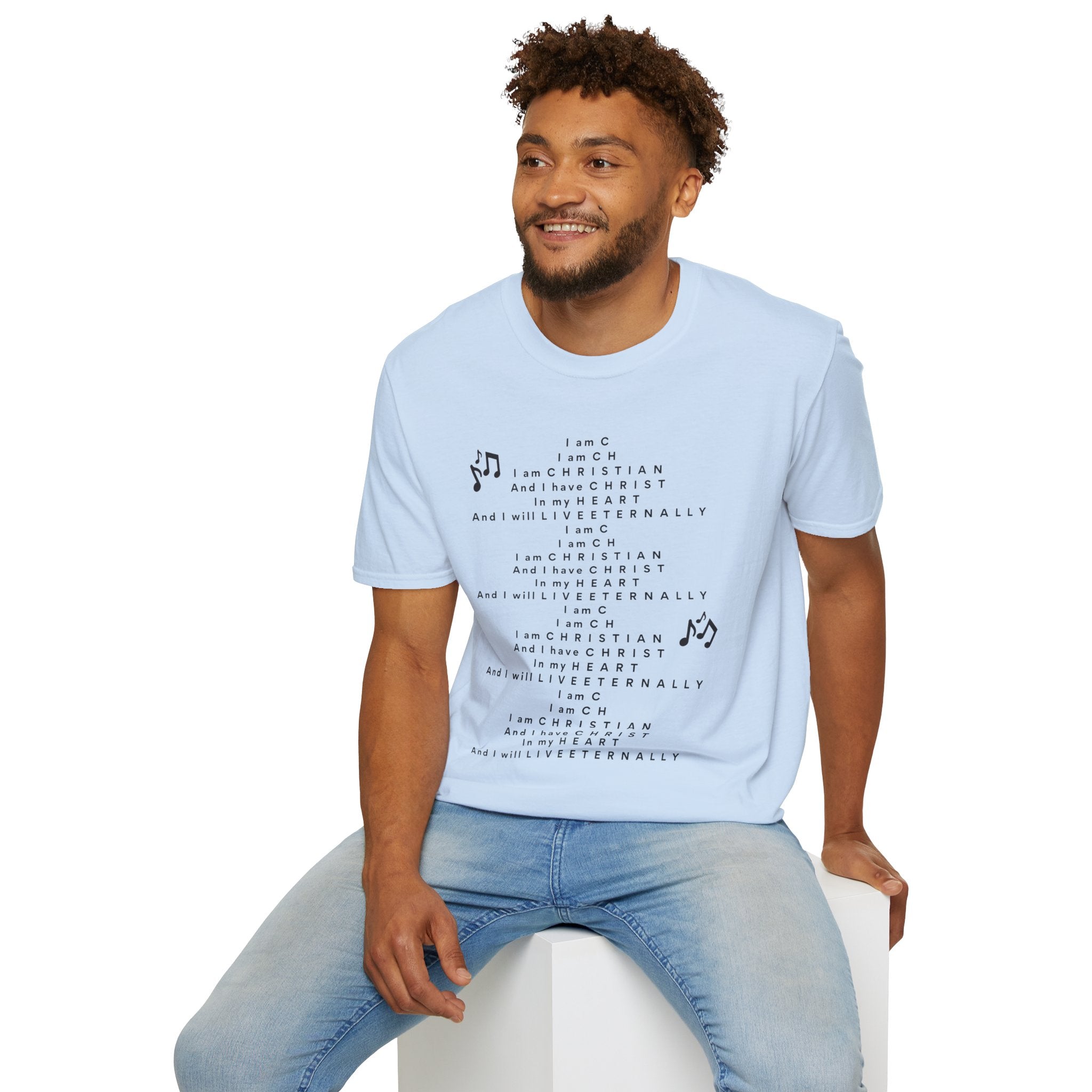 Men & Woman Softstyle T-Shirt - "C-h-r-i-s-t-i-a-n" "Song"