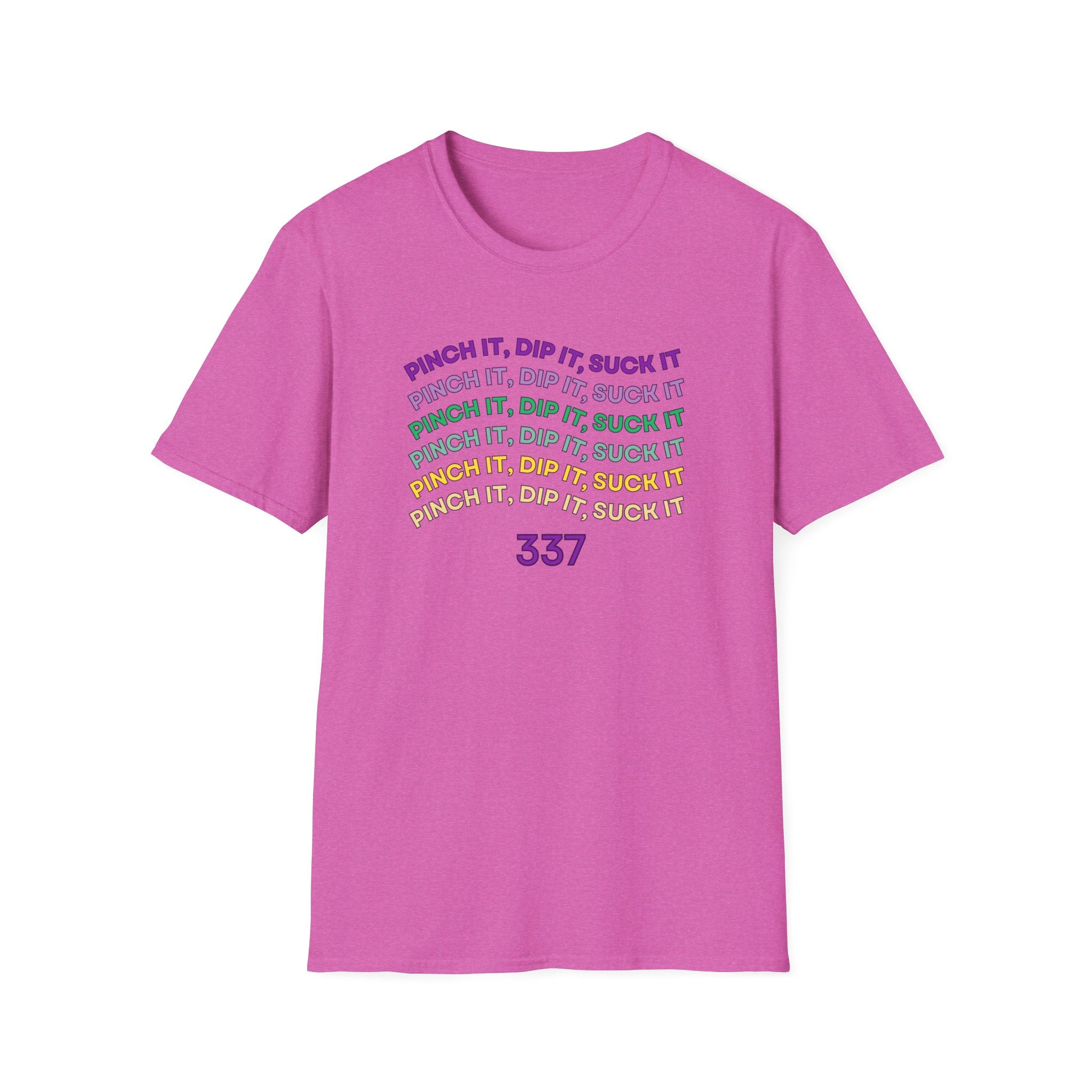 Flexible Soft Tee - (Men & Women) "337" " Mardi Gras"