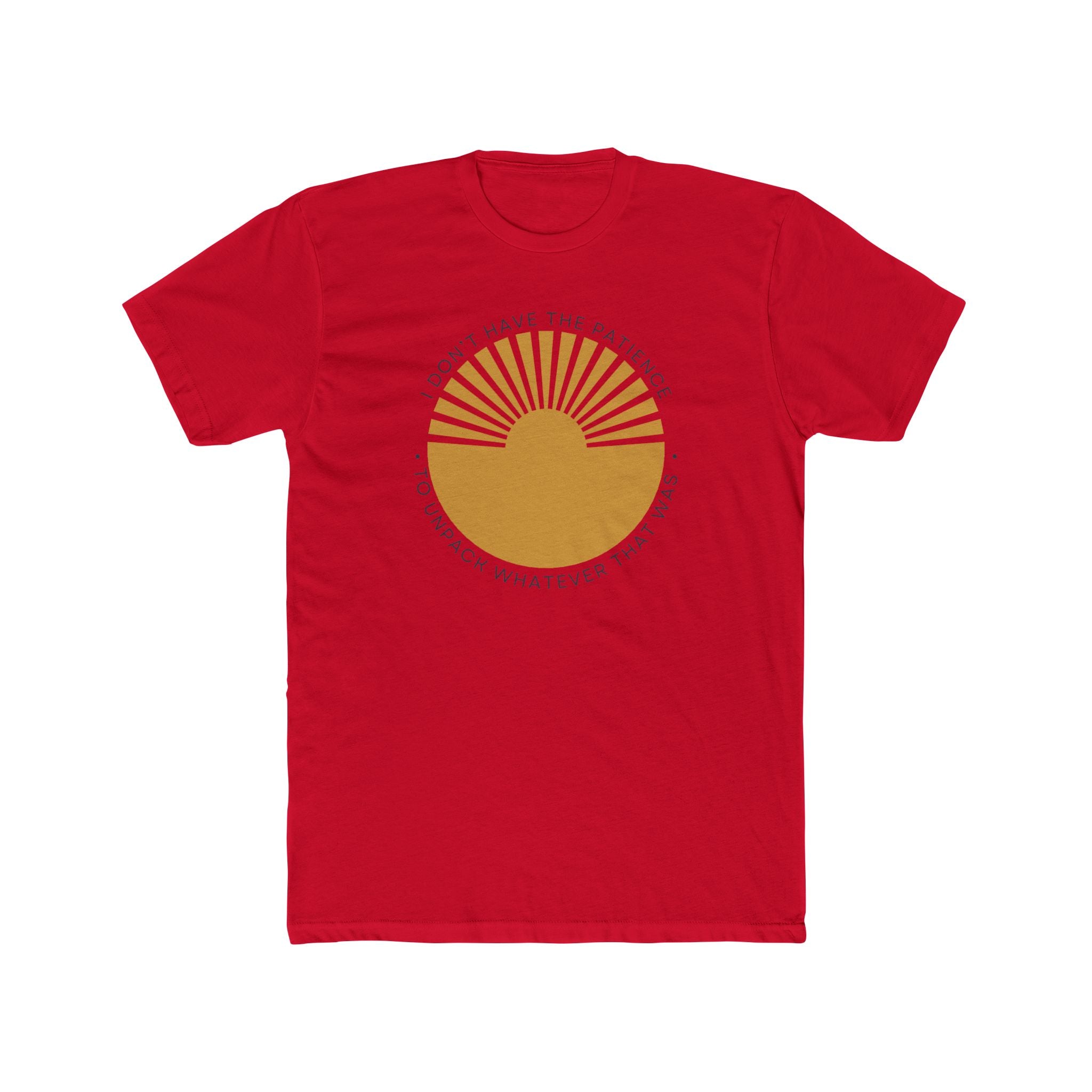 Relaxed Men's Soft Tee - Patience to Unpack