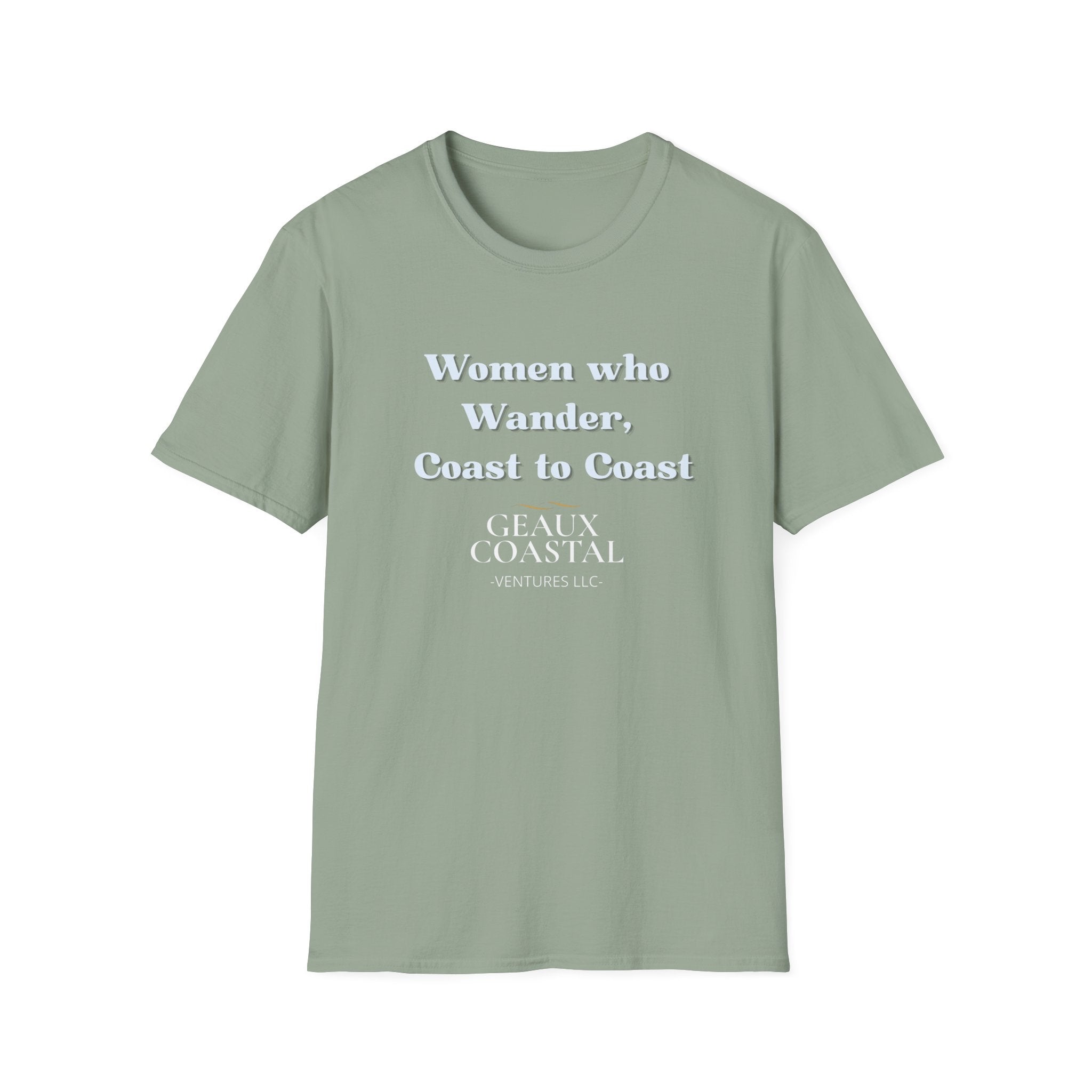 Women Soft Relaxed Tee - Women who wander coast to coast