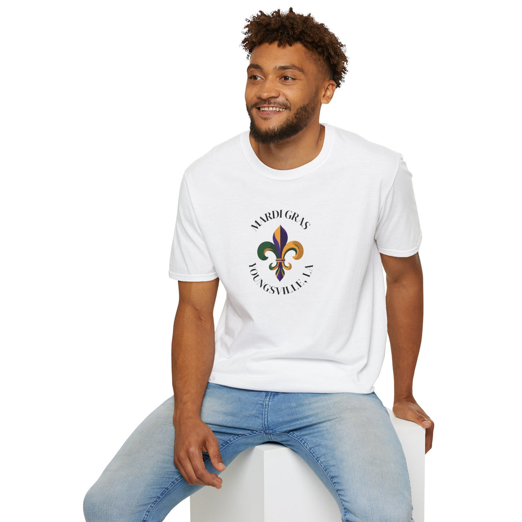 Relaxed Soft T Shirt-  Men and Woman Mardi Gras Youngsville La