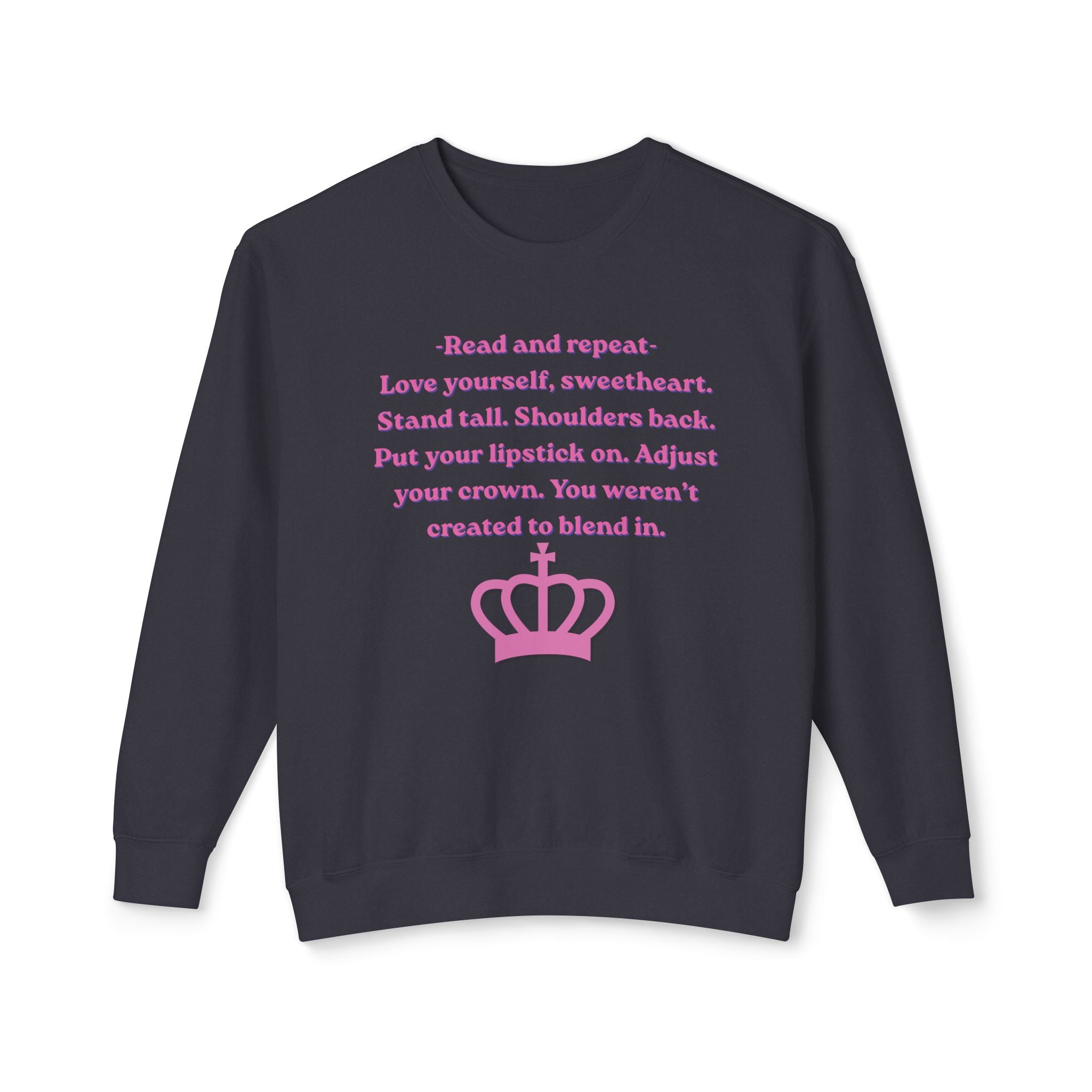 Woman's Lightweight Crewneck Sweatshirt - Soft and Relaxed - Adjust your crown