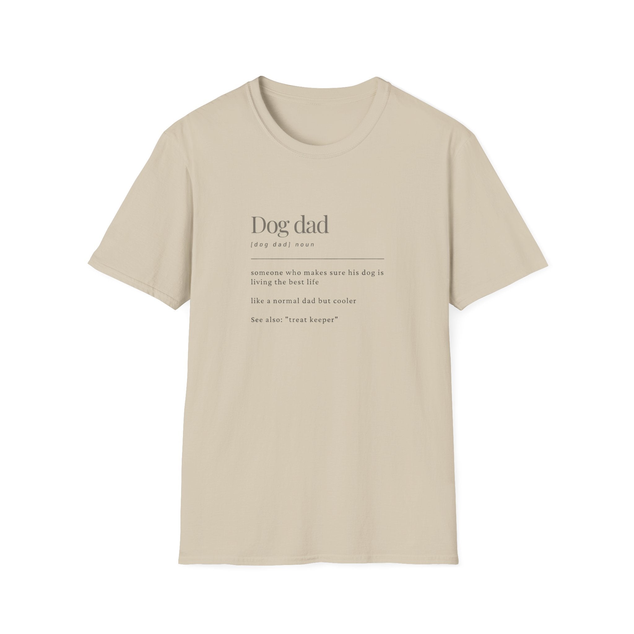 Soft Mens Tee- Dog Dad (Regular  relaxed Fit)