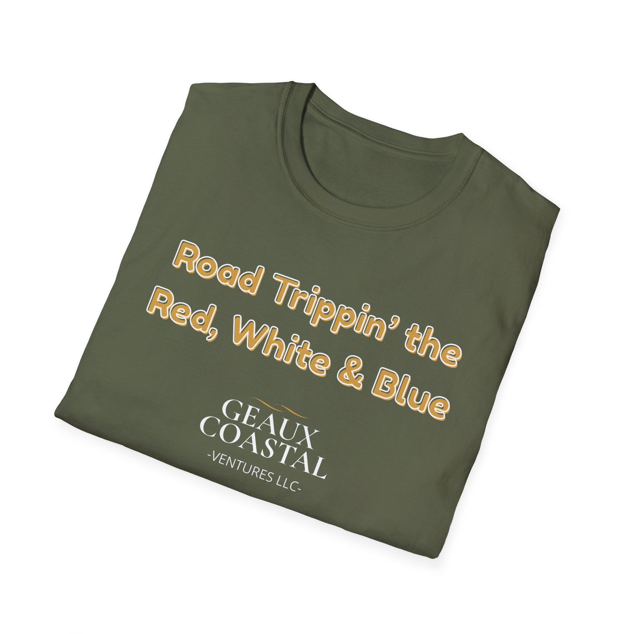 Men or Women Relaxed Soft Tee -  Road Tripping the USA