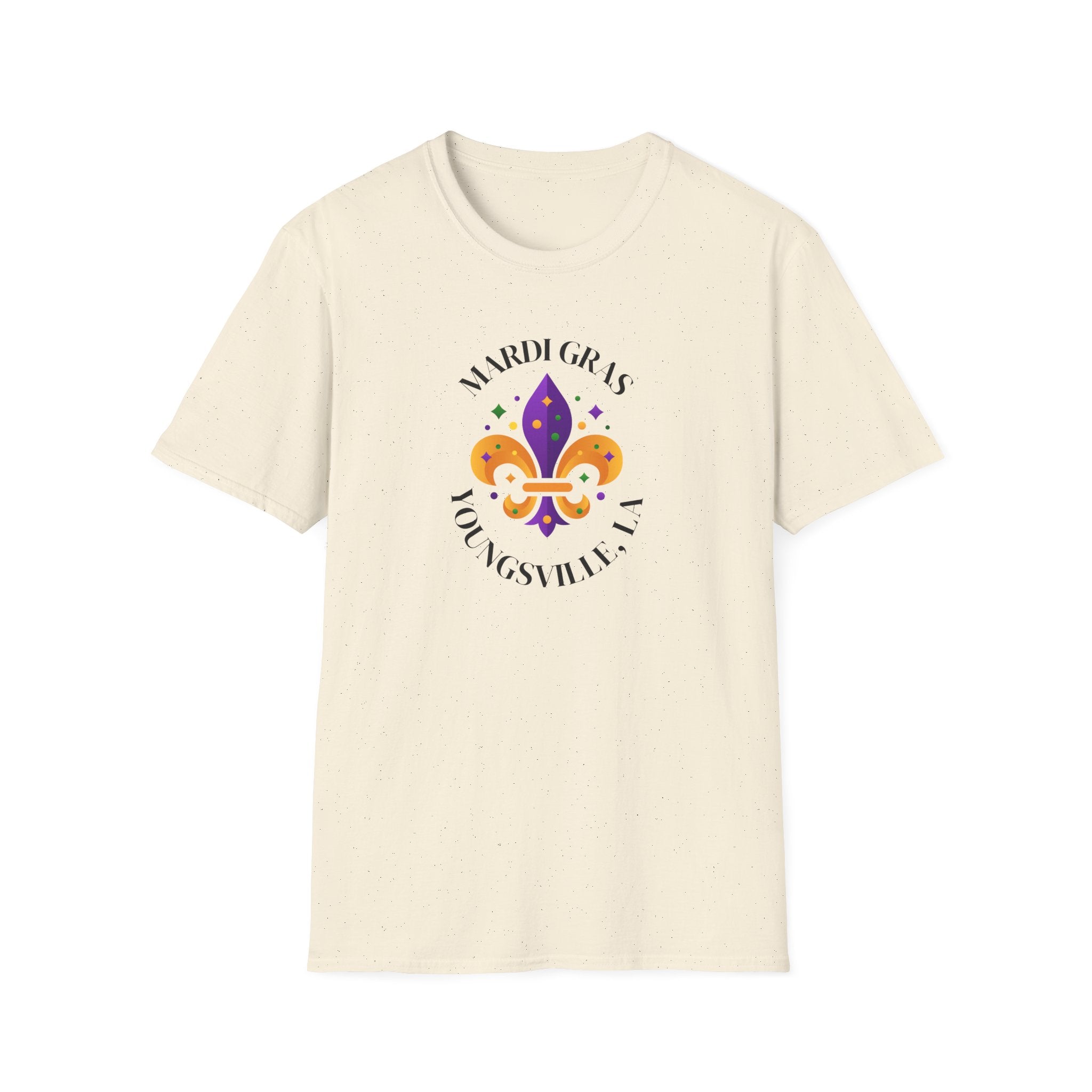 Relaxed Soft Tee for Men and Women Mardi Grad Youngsville La