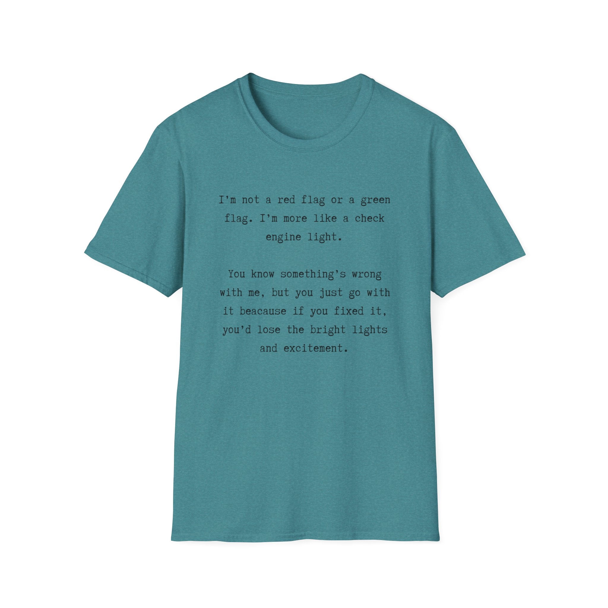 Men and Women Soft Relaxed T Shirts - Green light