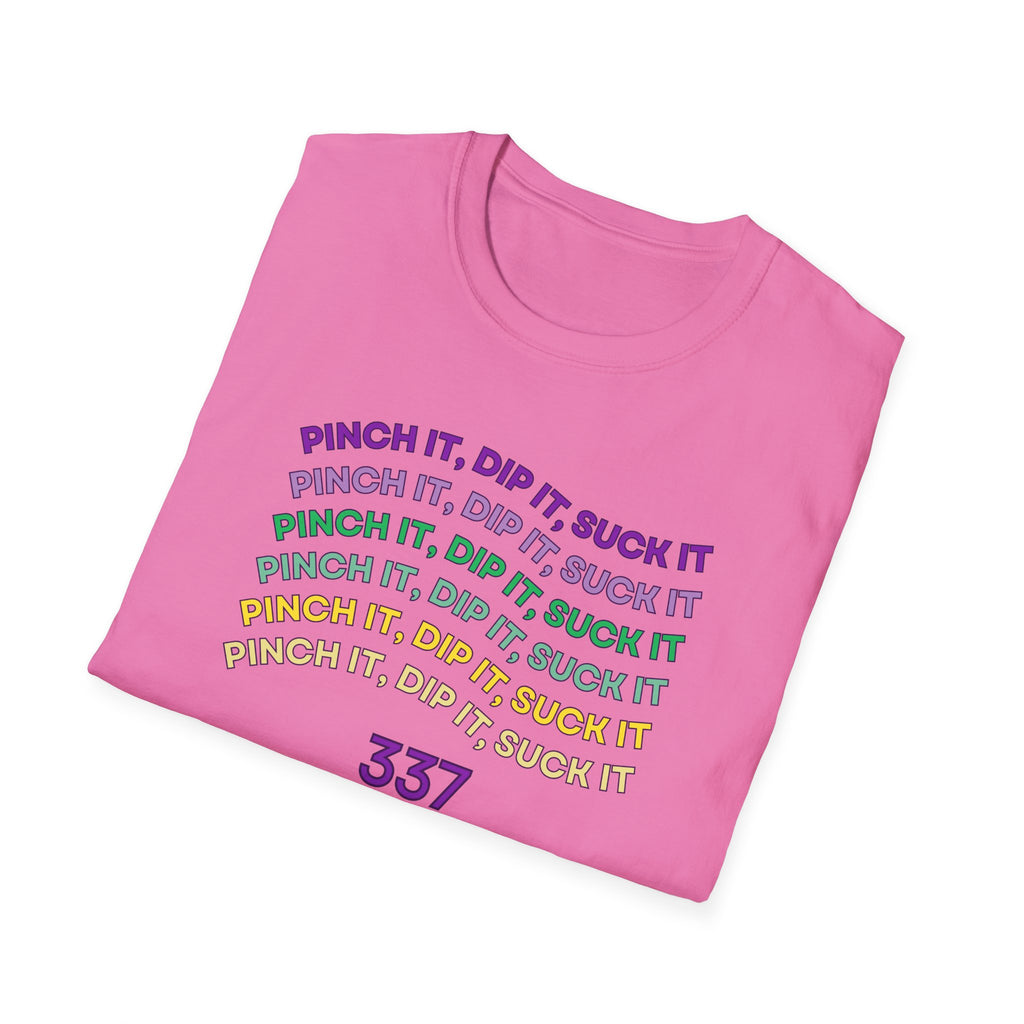 Flexible Soft Tee - (Men & Women) "337" " Mardi Gras"