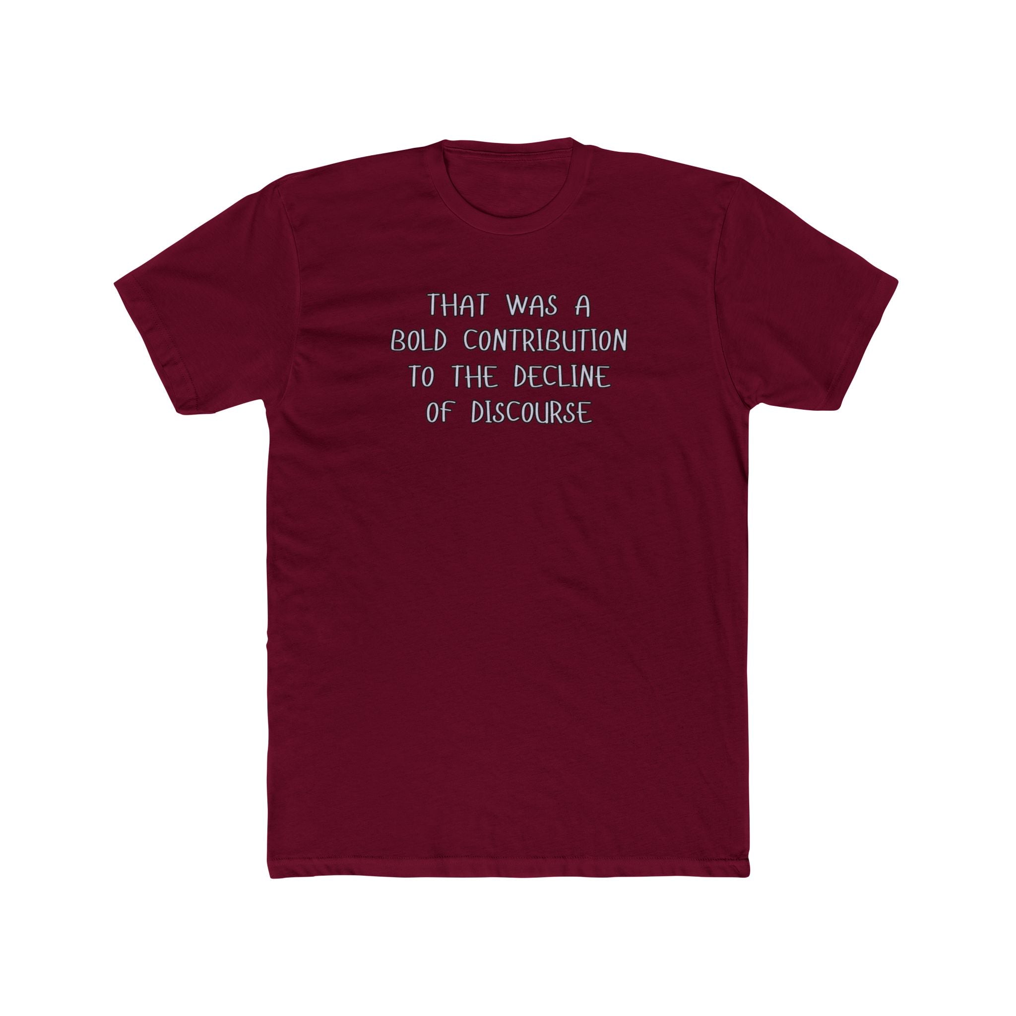Relaxed Men's Tee - "Bold Contribution"
