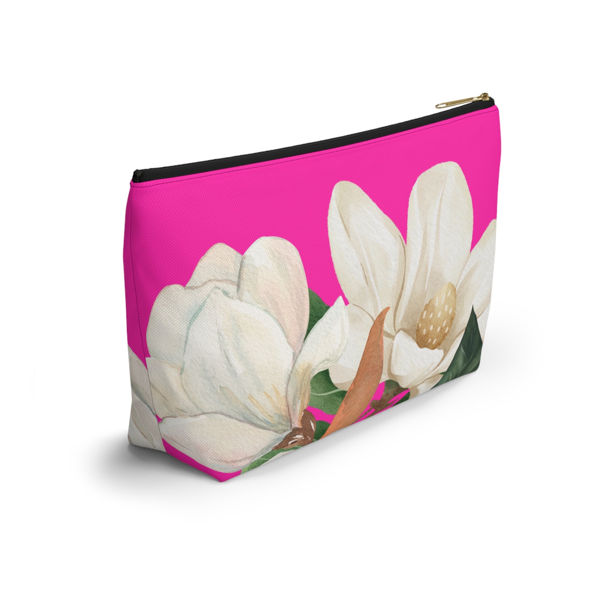 Accessory Pouch w T-bottom - Pink Magnolia