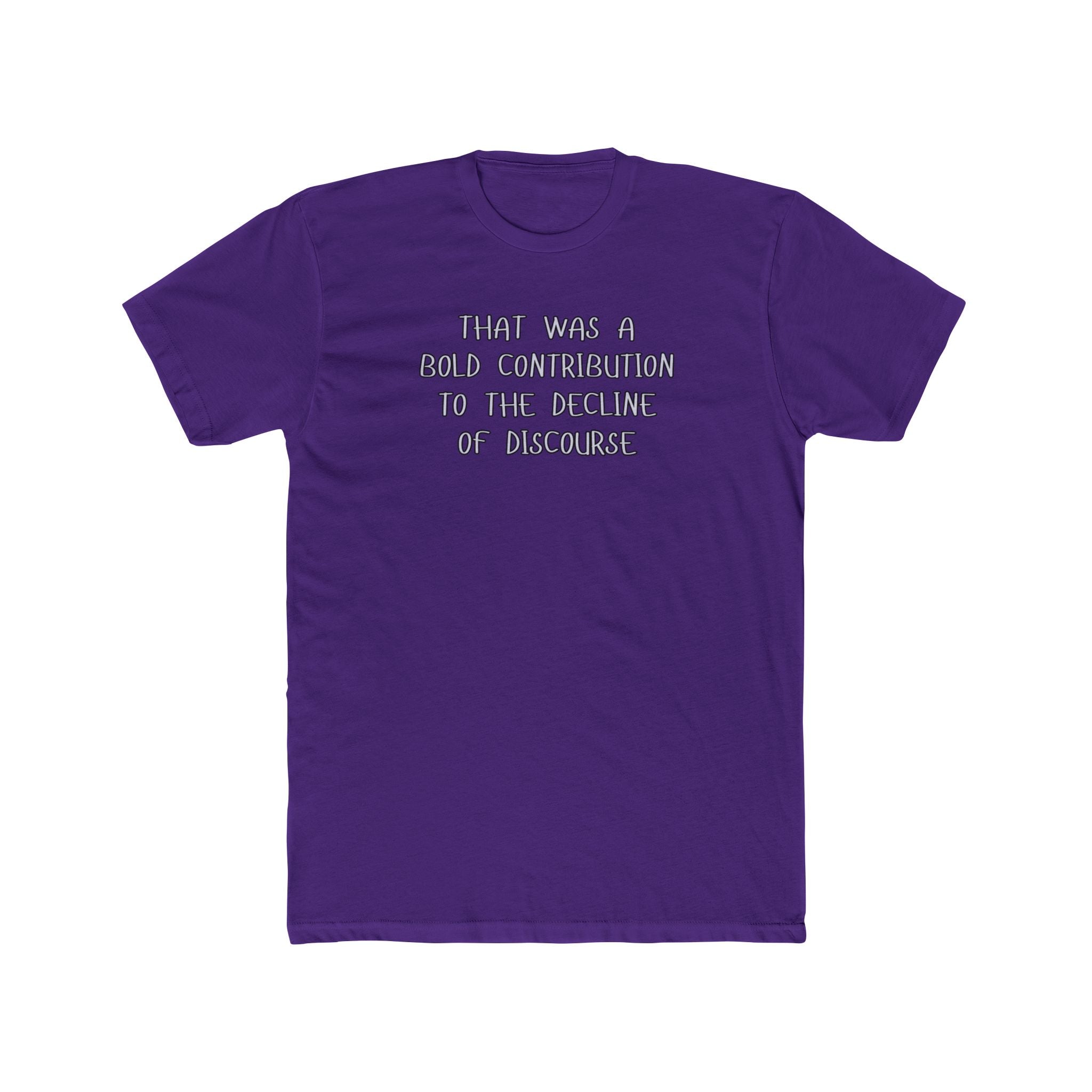 Relaxed Men's Tee - "Bold Contribution"