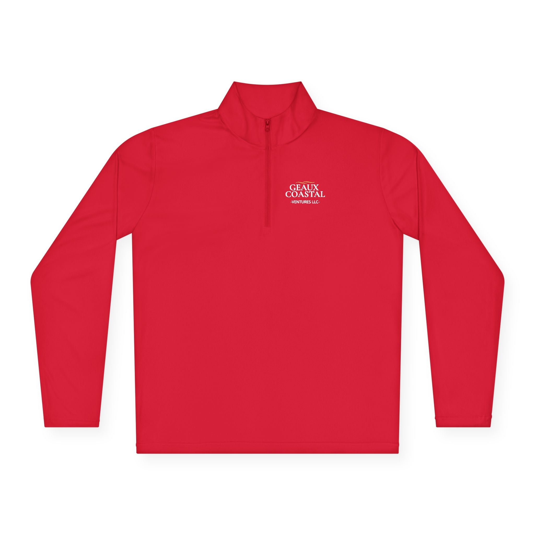 Fishing Quarter-Zip Pullover (Men & Women) -"Geaux Coastal" - Lightweight