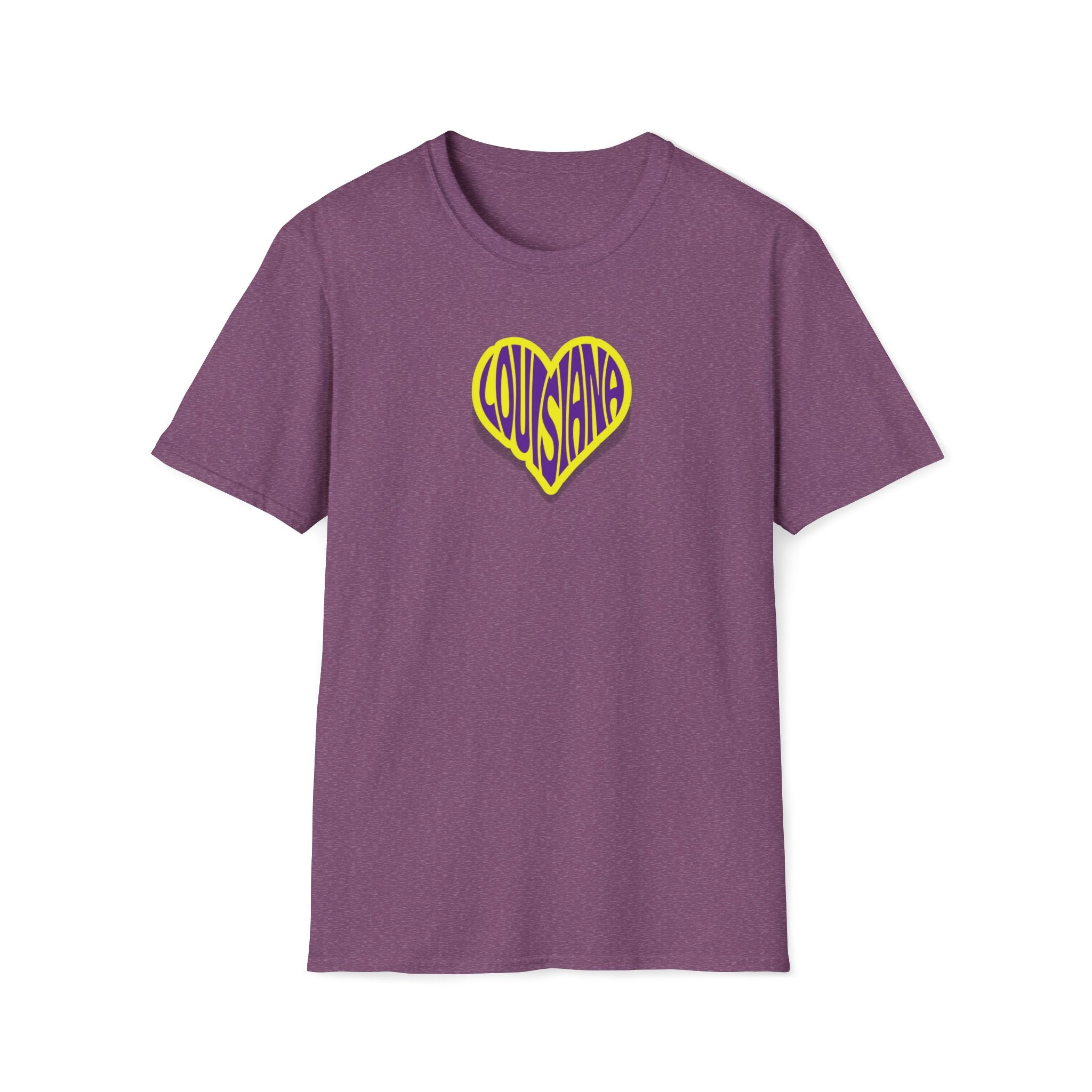 Relaxed Soft Woman's tee - Louisiana heart