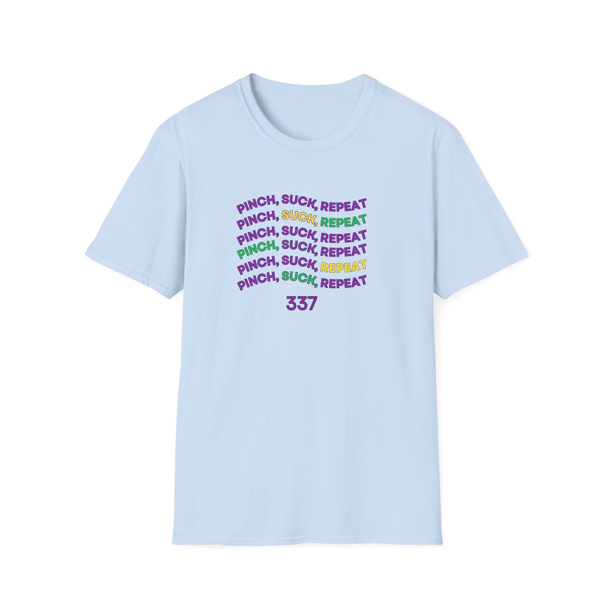 Soft Tee - (Men & Women) - "Mardi Gras"  '337'