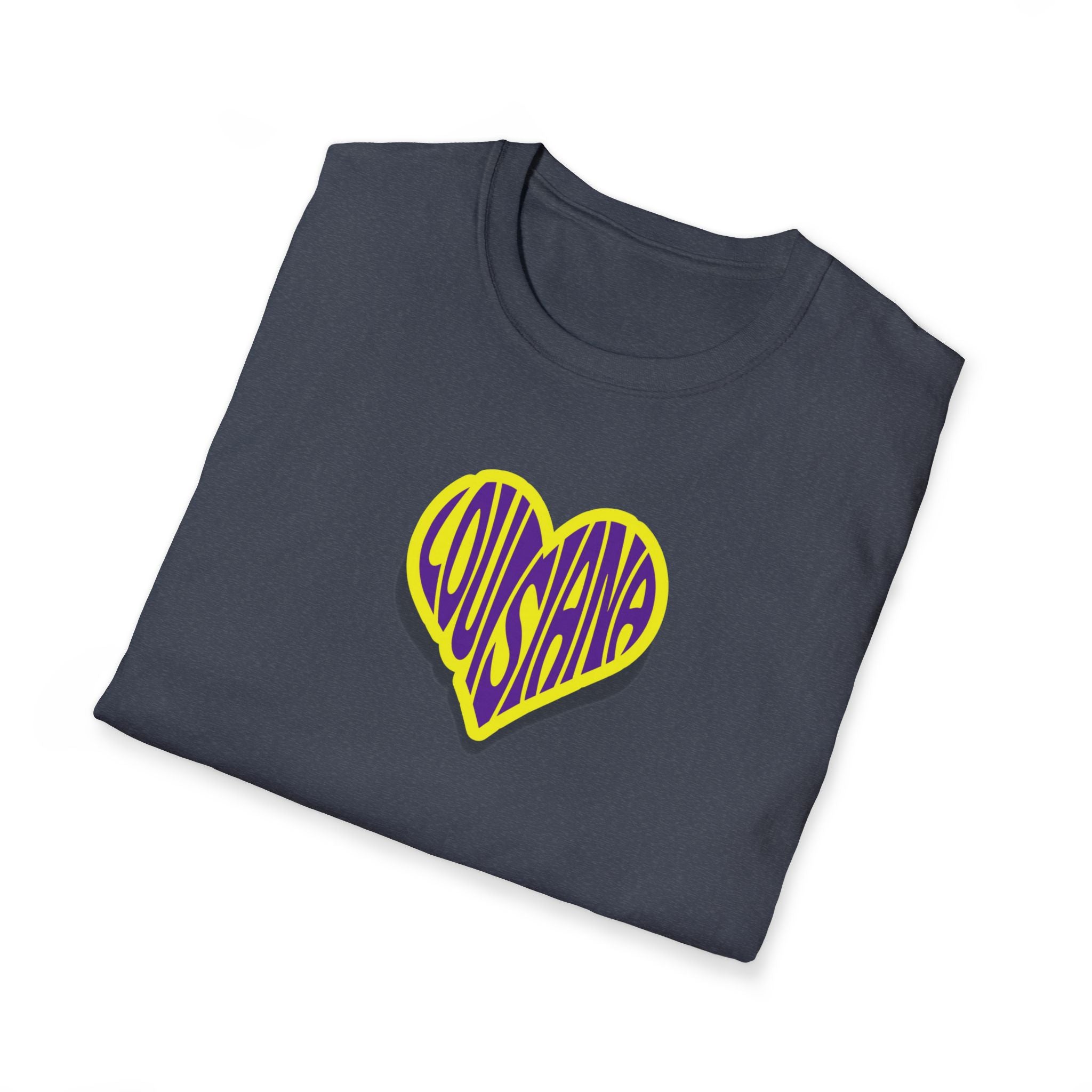 Relaxed Soft Woman's tee - Louisiana heart