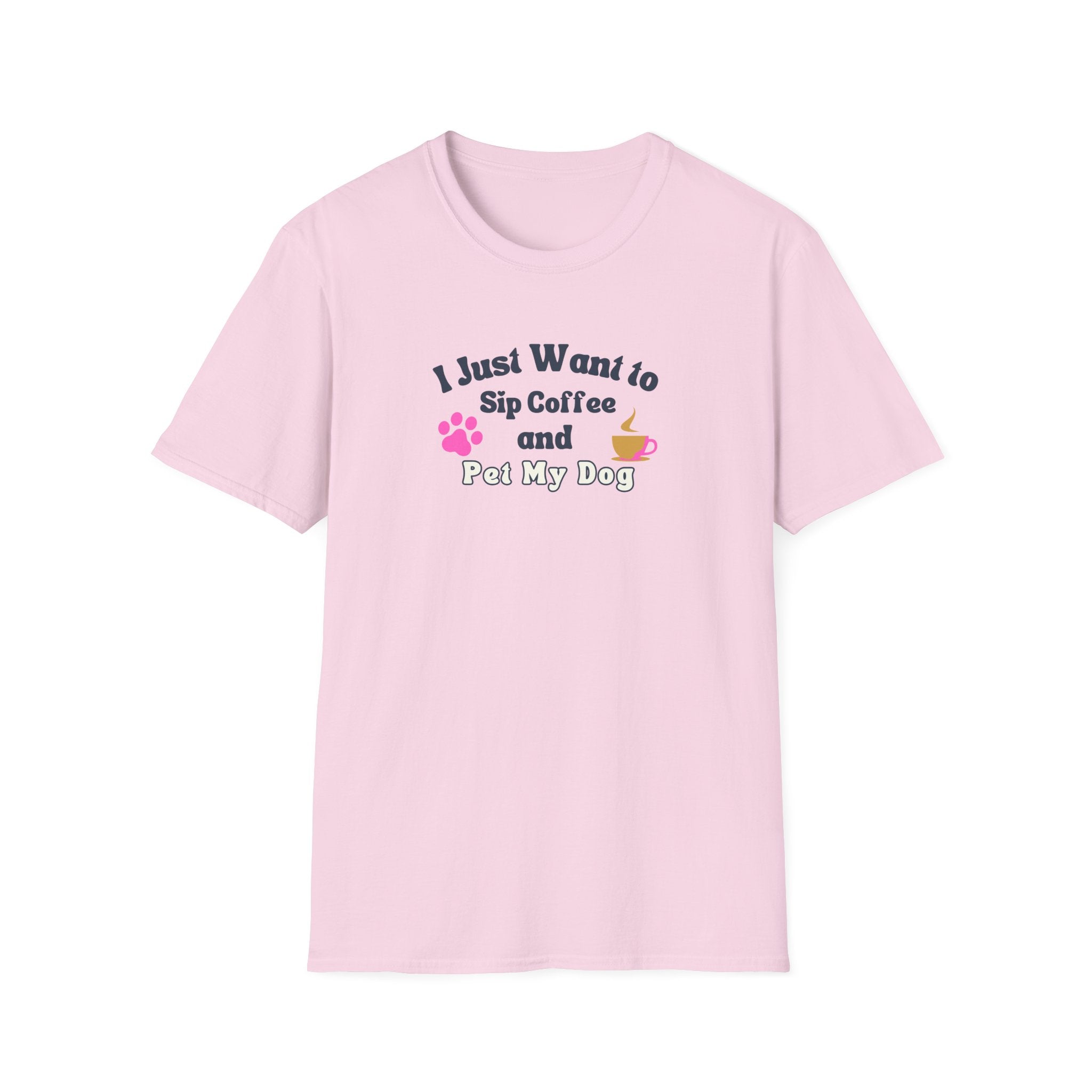 Women's Soft Relaxed Tee - Coffee and Dogs