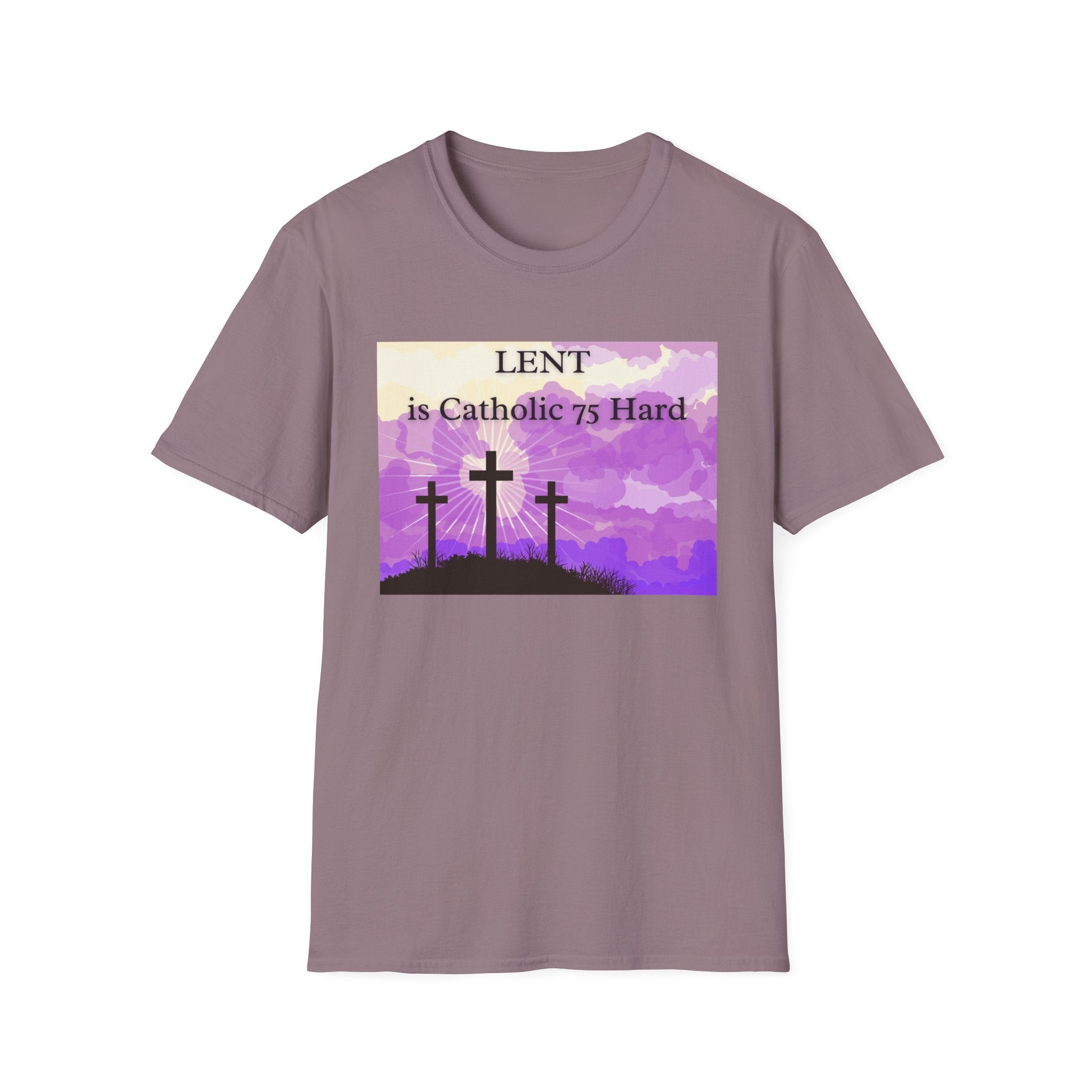 Relaxed Soft Tee Men & Women - Colorful Lent is Catholic 75 Hard