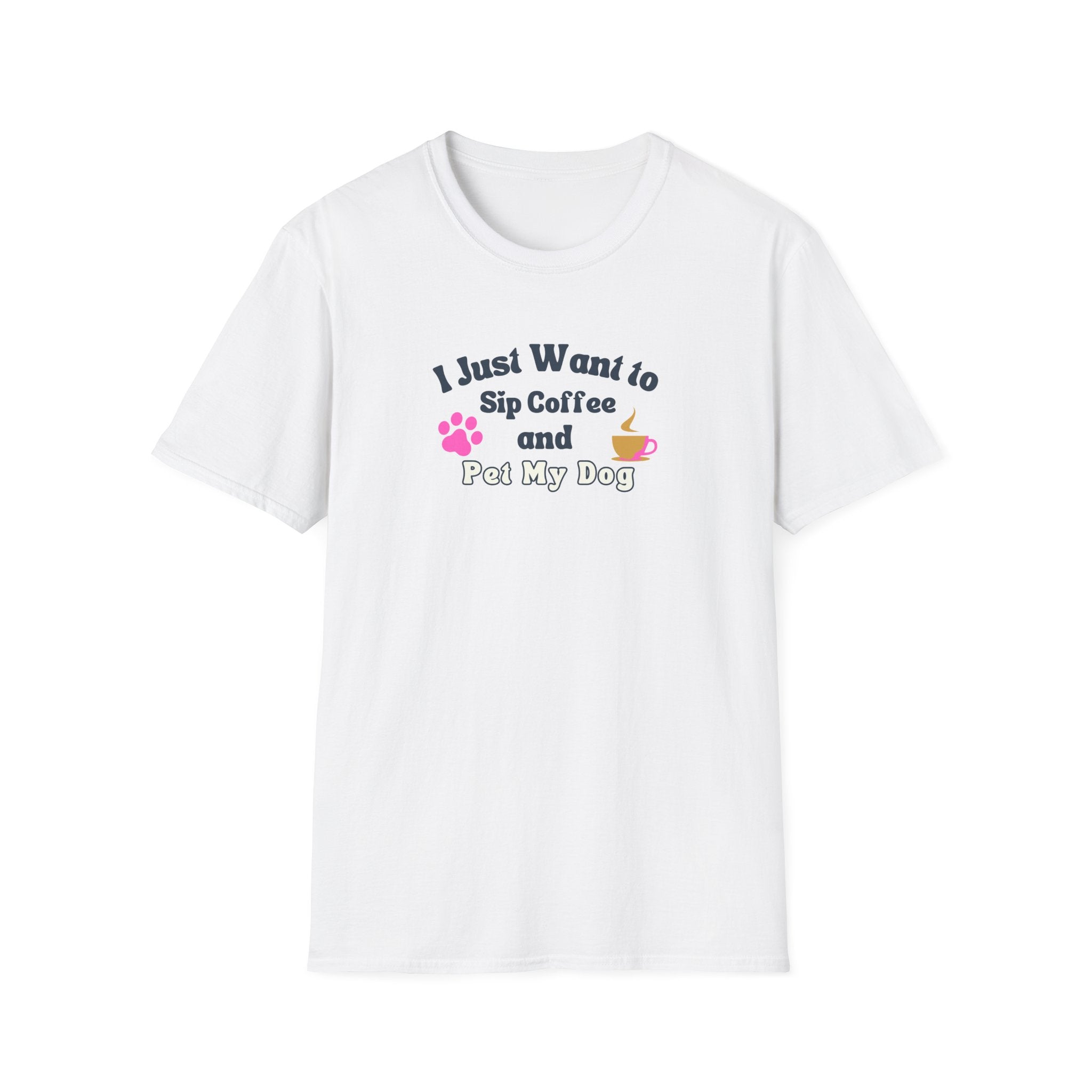 Women's Soft Relaxed Tee - Coffee and Dogs