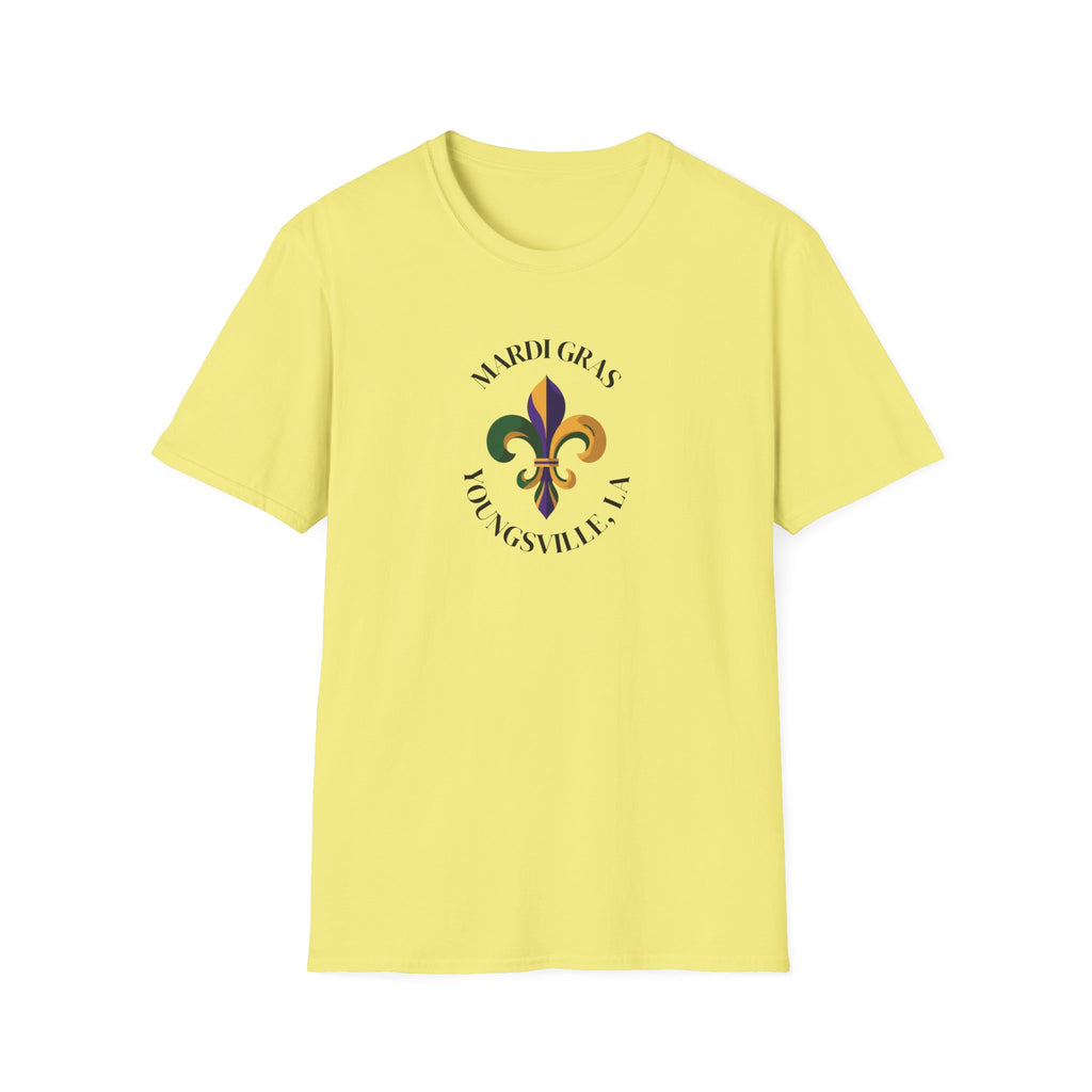 Relaxed Soft T Shirt-  Men and Woman Mardi Gras Youngsville La