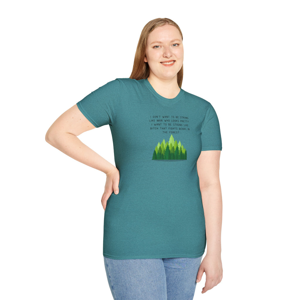 Women's Soft Relaxed Tee - Strong Women - bear
