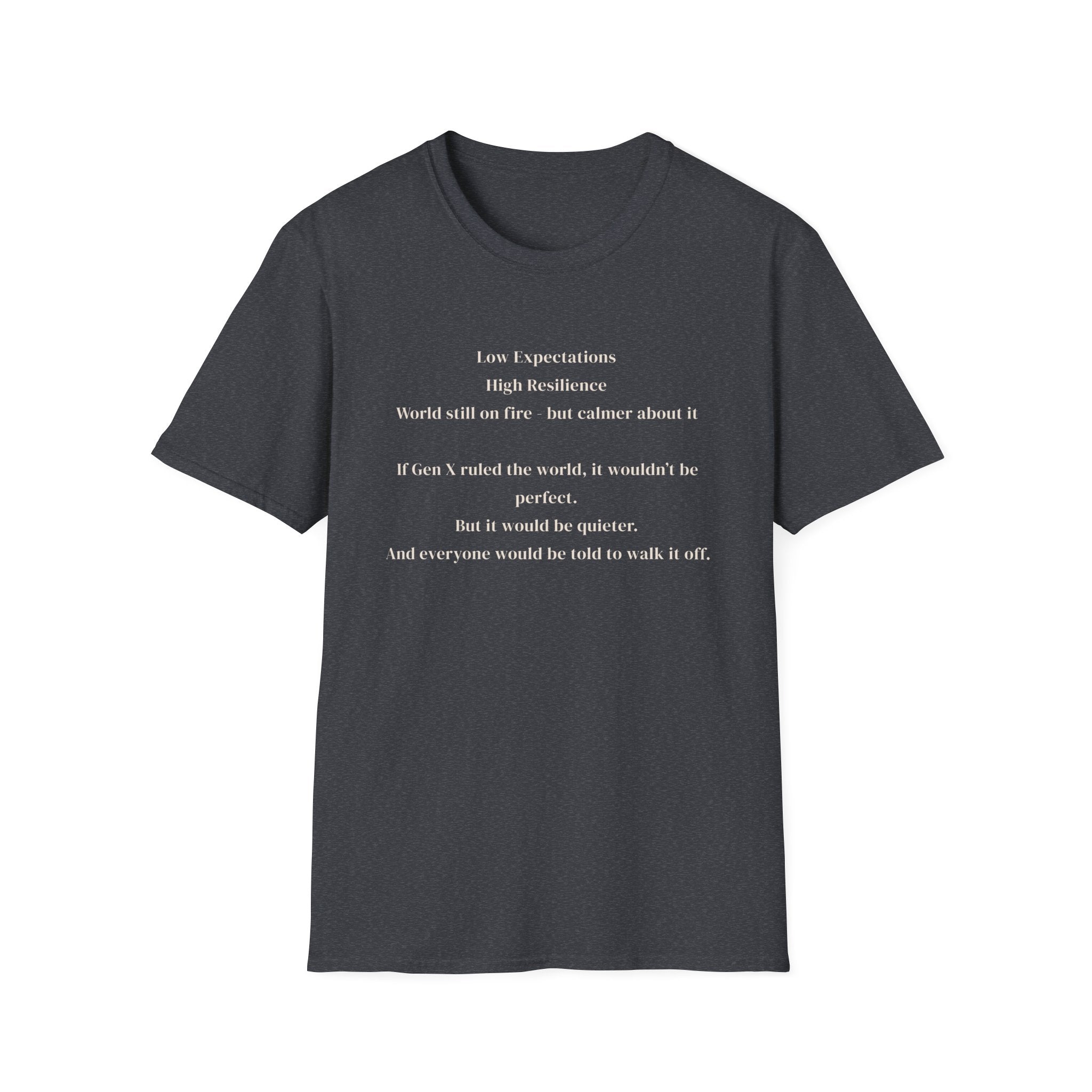 Men's soft tee - Low Expectations  Gen x