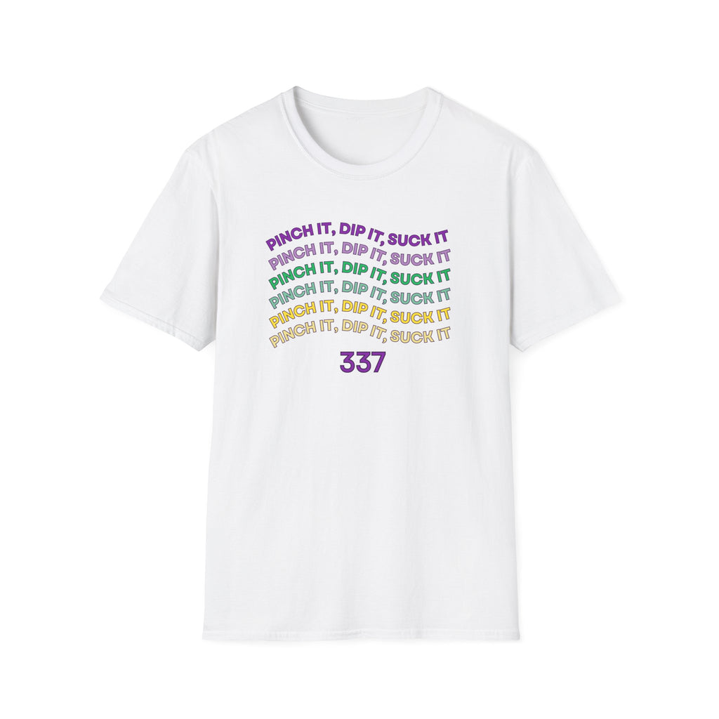 Flexible Soft Tee - (Men & Women) "337" " Mardi Gras"