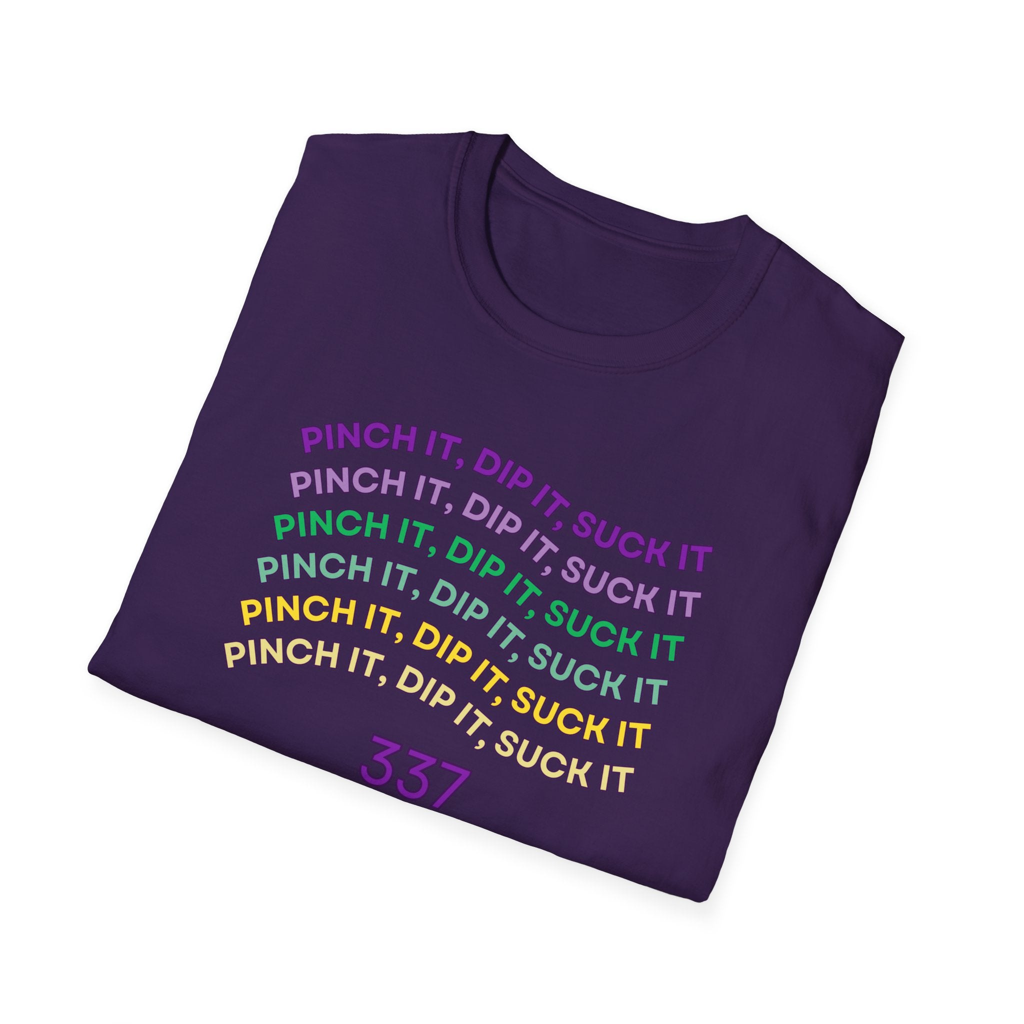 Flexible Soft Tee - (Men & Women) "337" " Mardi Gras"