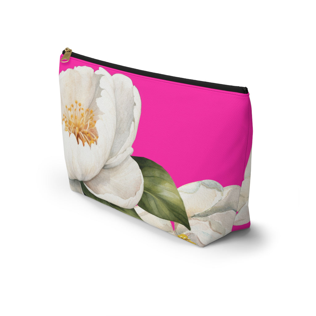 Accessory Pouch w T-bottom - Pink Magnolia