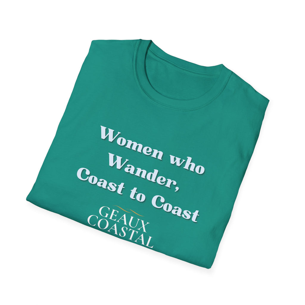 Women Soft Relaxed Tee - Women who wander coast to coast
