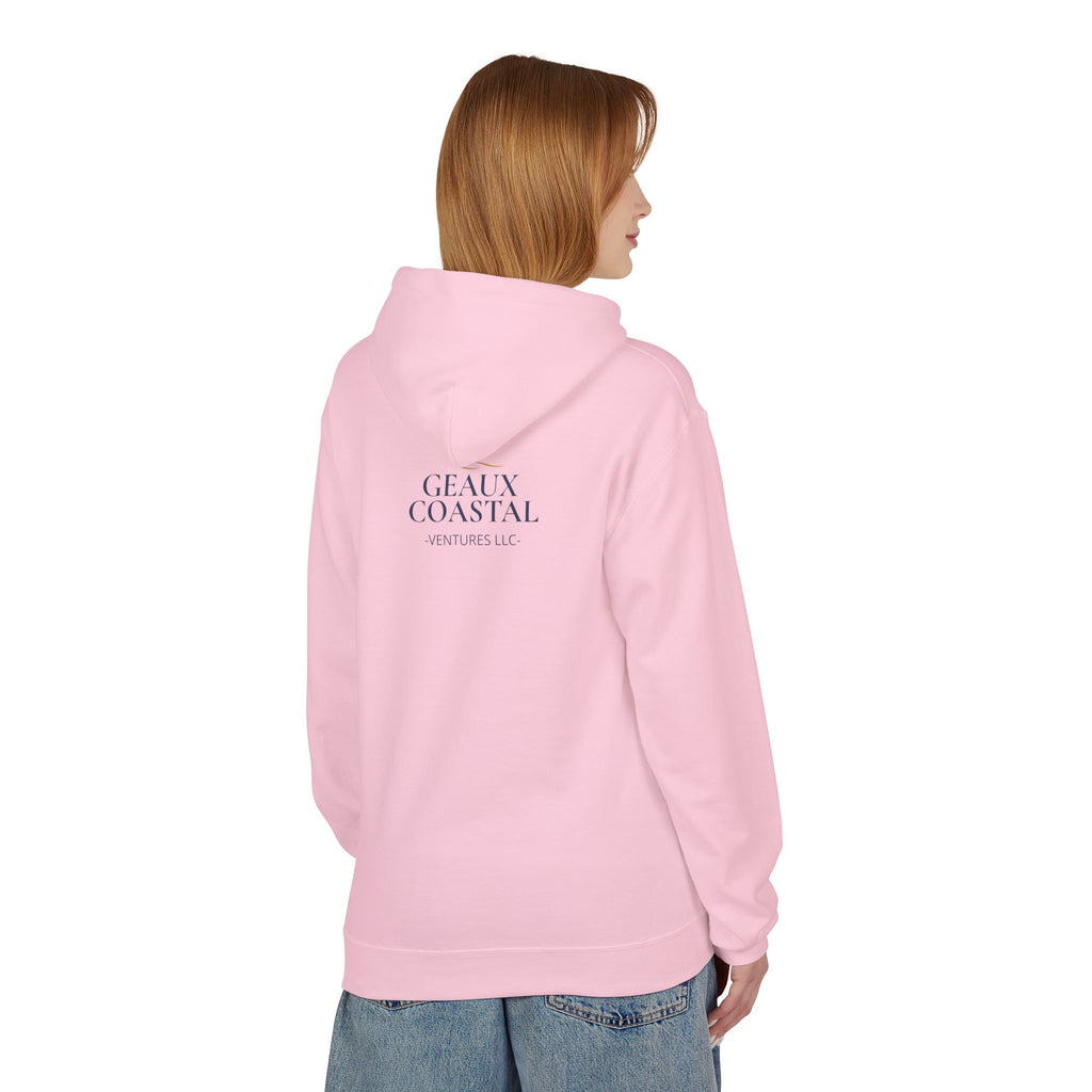 Woman Midweight Softstyle Fleece Hoodie - Wine addicted to me