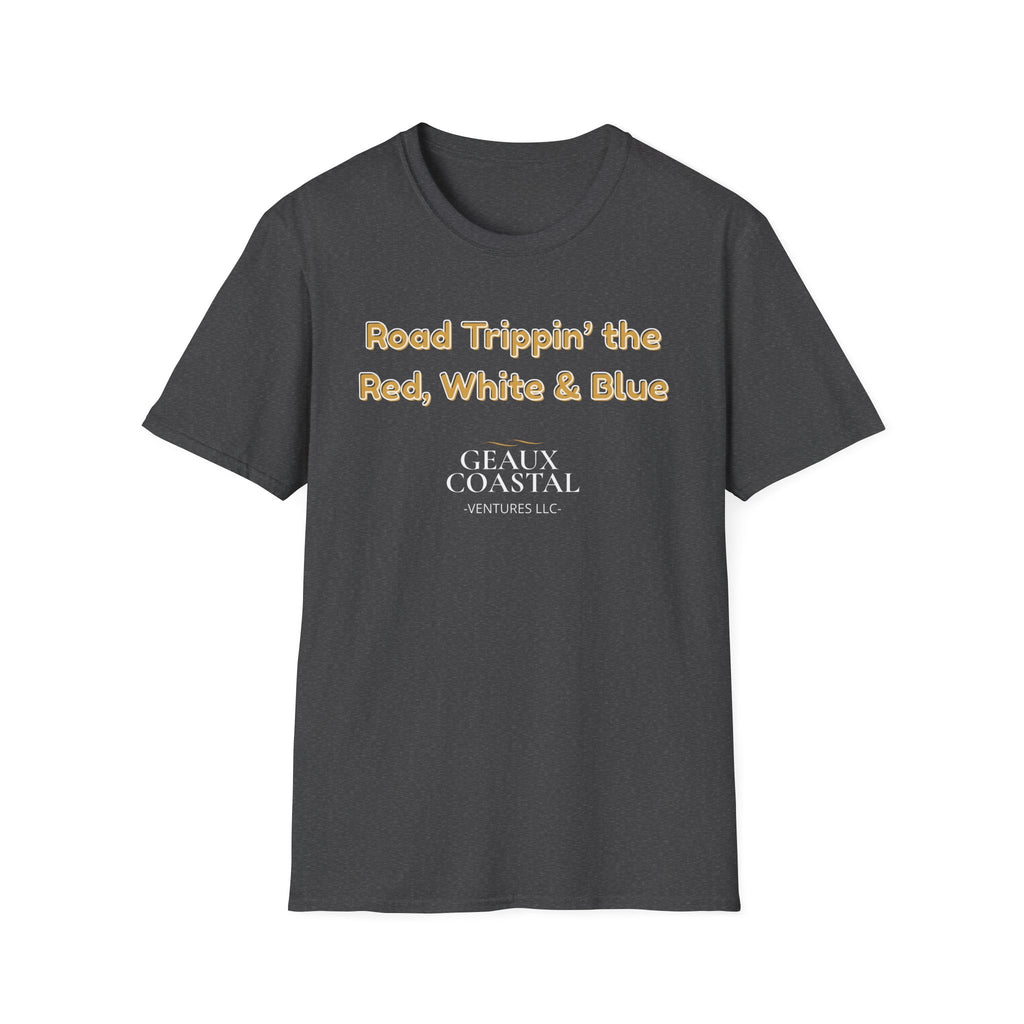 Men or Women Relaxed Soft Tee -  Road Tripping the USA
