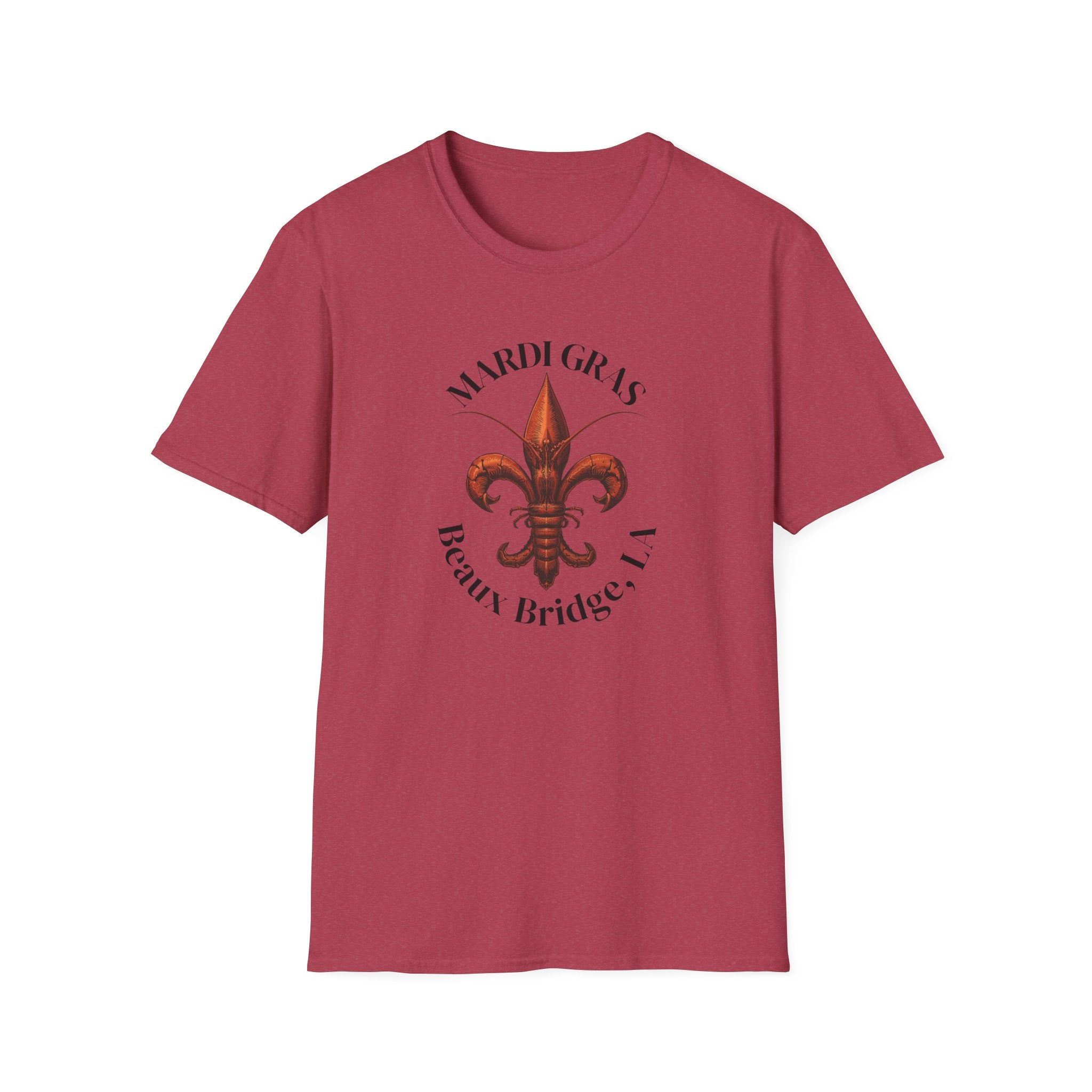 relaxed mens tee - beaux bridge mardi gras