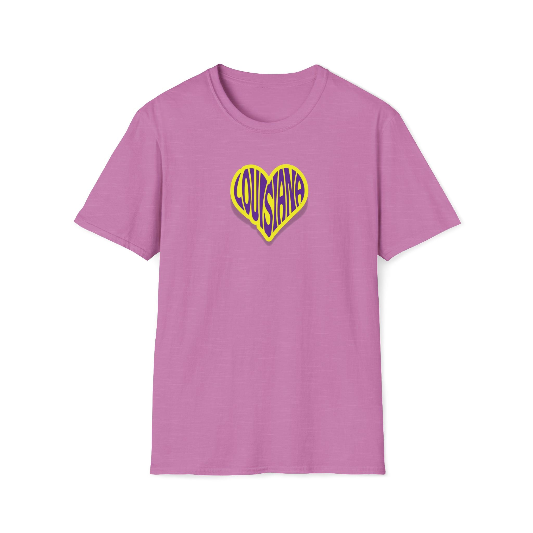Relaxed Soft Woman's tee - Louisiana heart