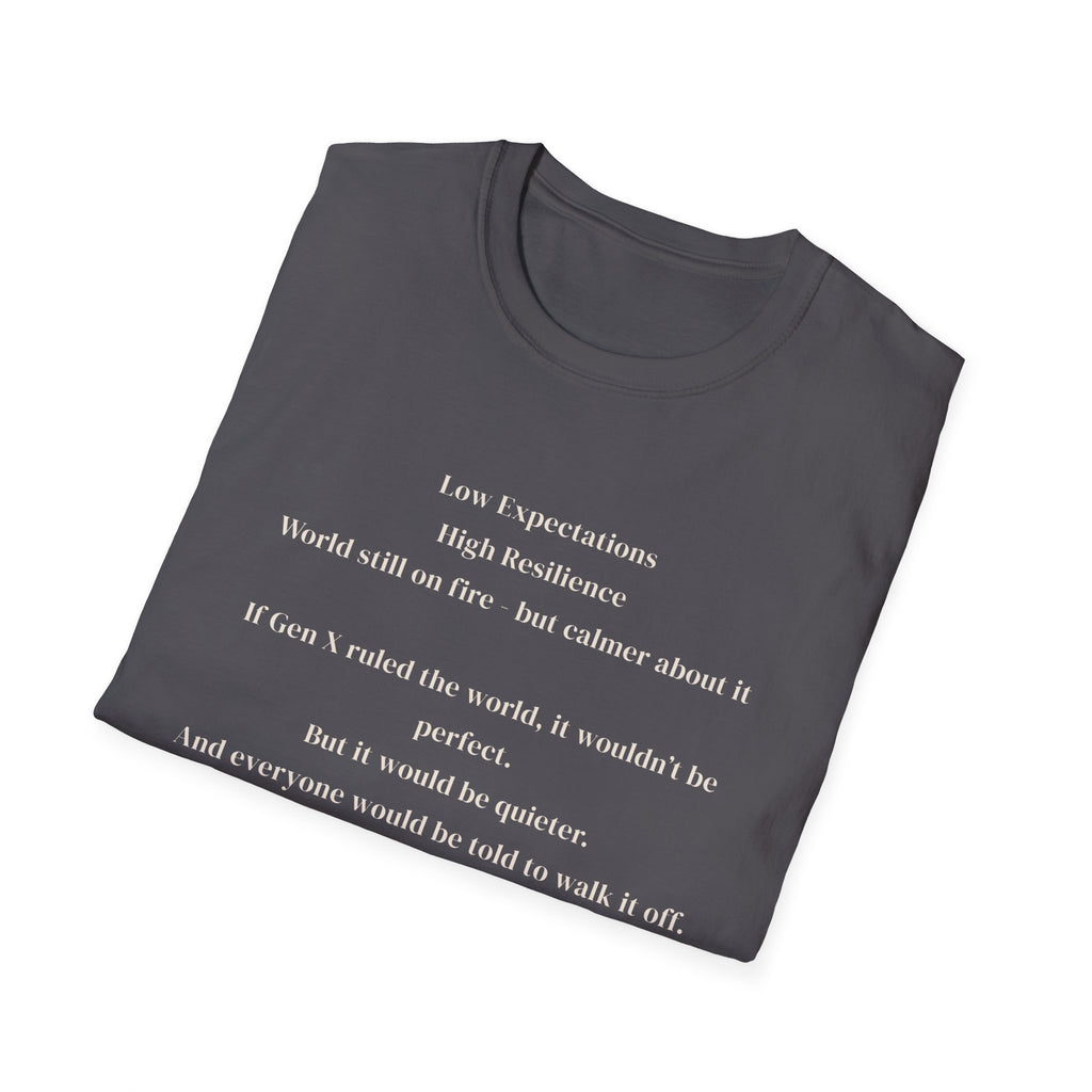 Men's soft tee - Low Expectations  Gen x