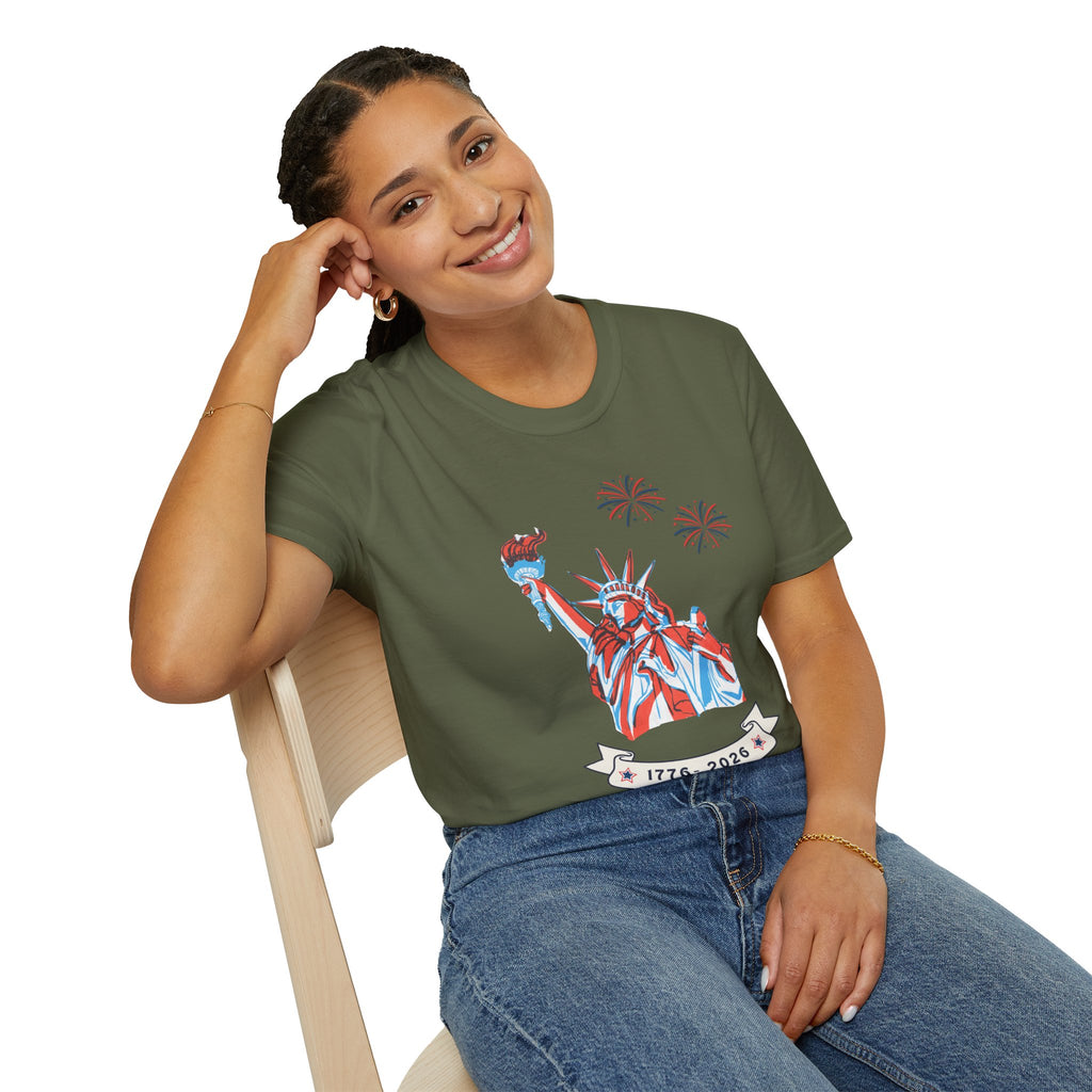 Relaxed Soft Tee- Men & Women - Statue of Liberty 250