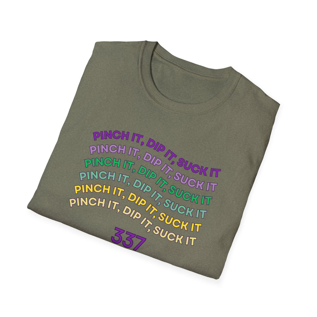 Flexible Soft Tee - (Men & Women) "337" " Mardi Gras"