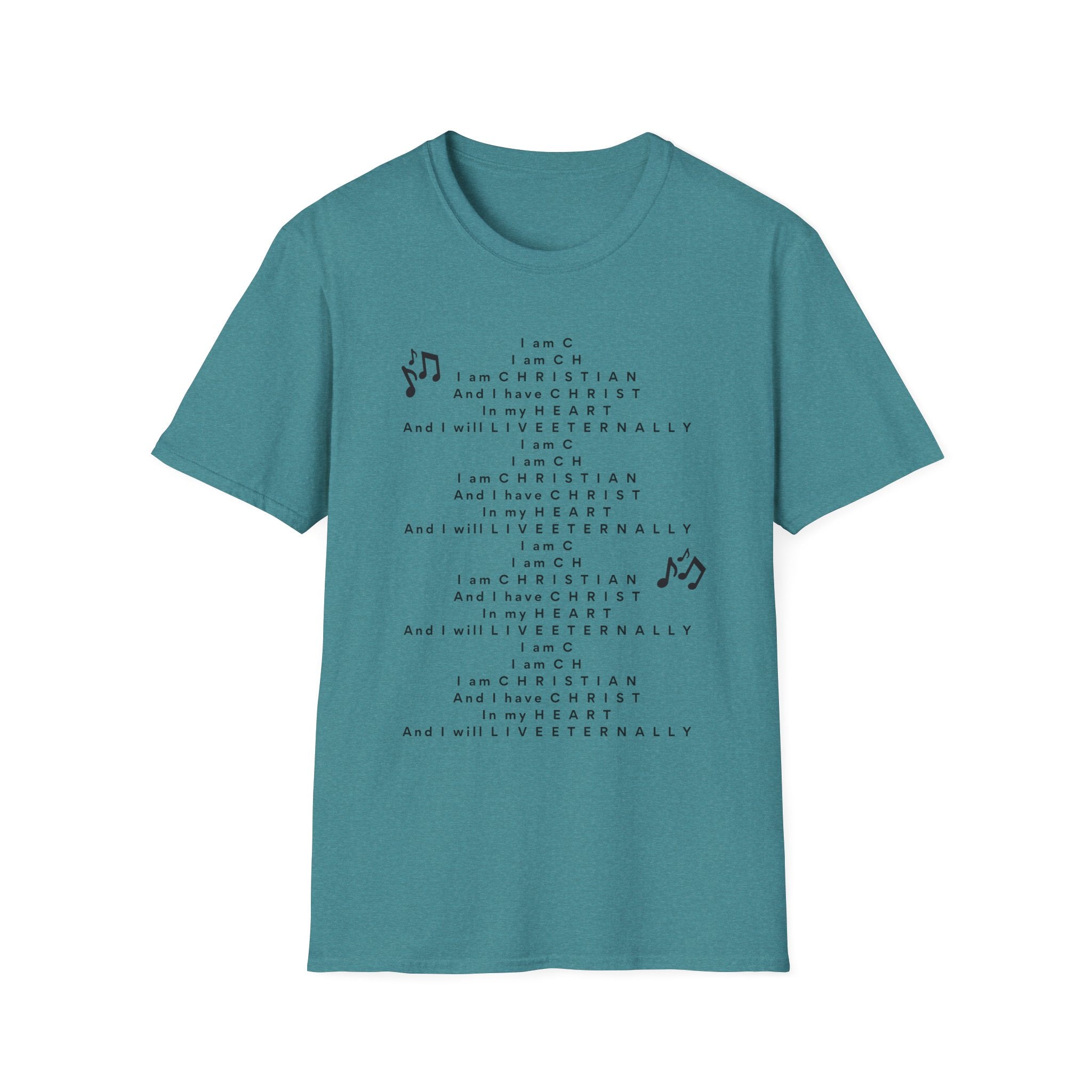Men & Woman Softstyle T-Shirt - "C-h-r-i-s-t-i-a-n" "Song"